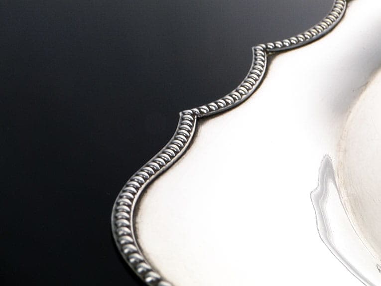 Elliptical tray, silver brass, Argentor, Austria, early 20th century - 361286