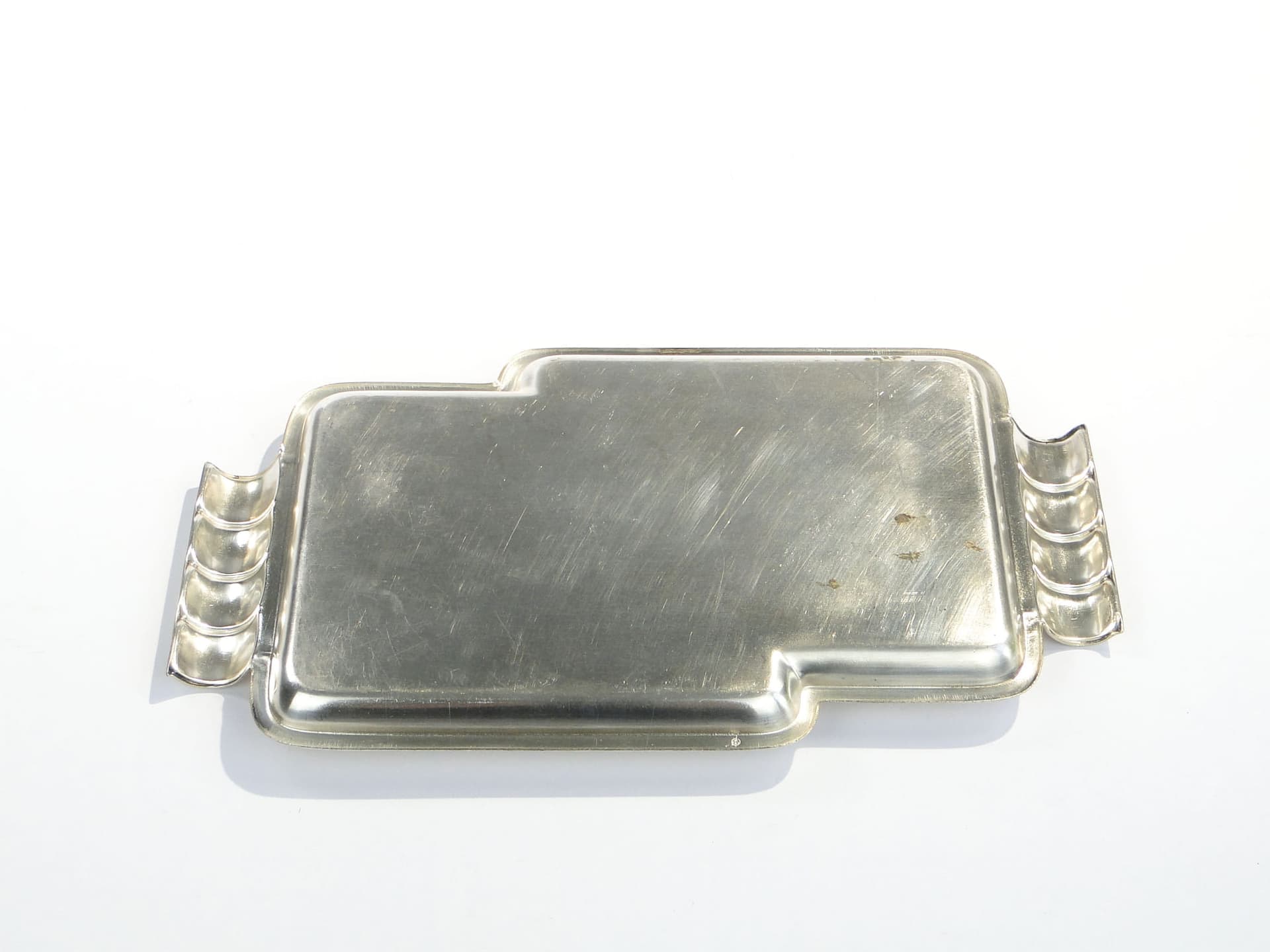 Tray Art Deco, silver, brass, Sandrik, Slovakia, 1920s - 361325