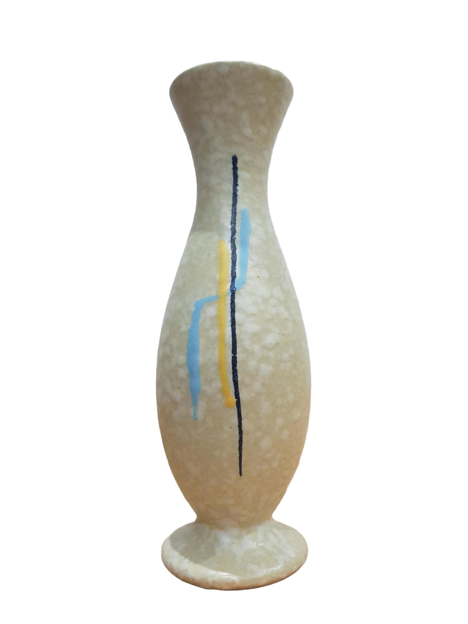 Vase Foreign, beige, ceramic, Scheurich, Germany, 1960s