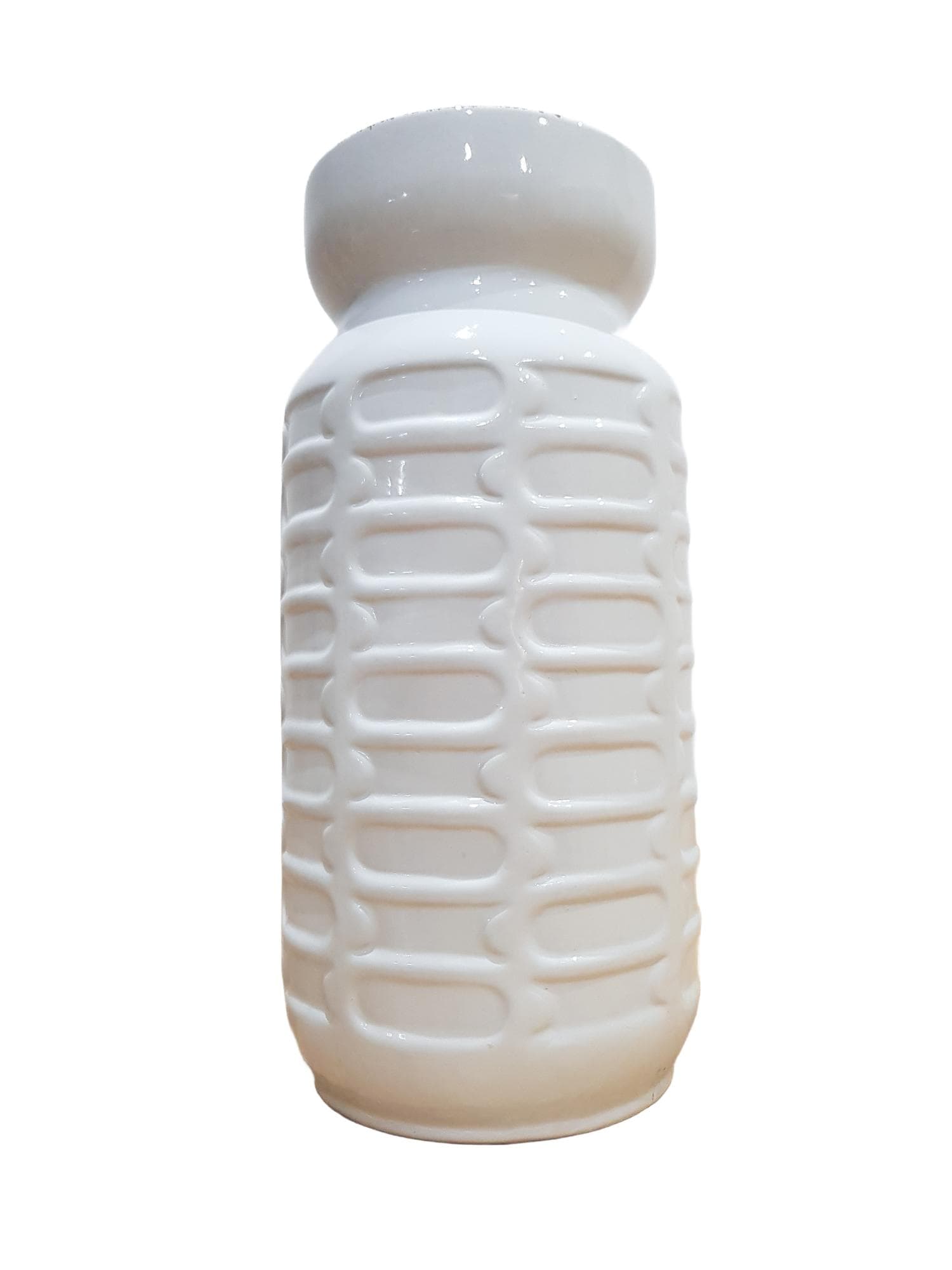 Vase Space Age, white, ceramic, Germany, 1970s
