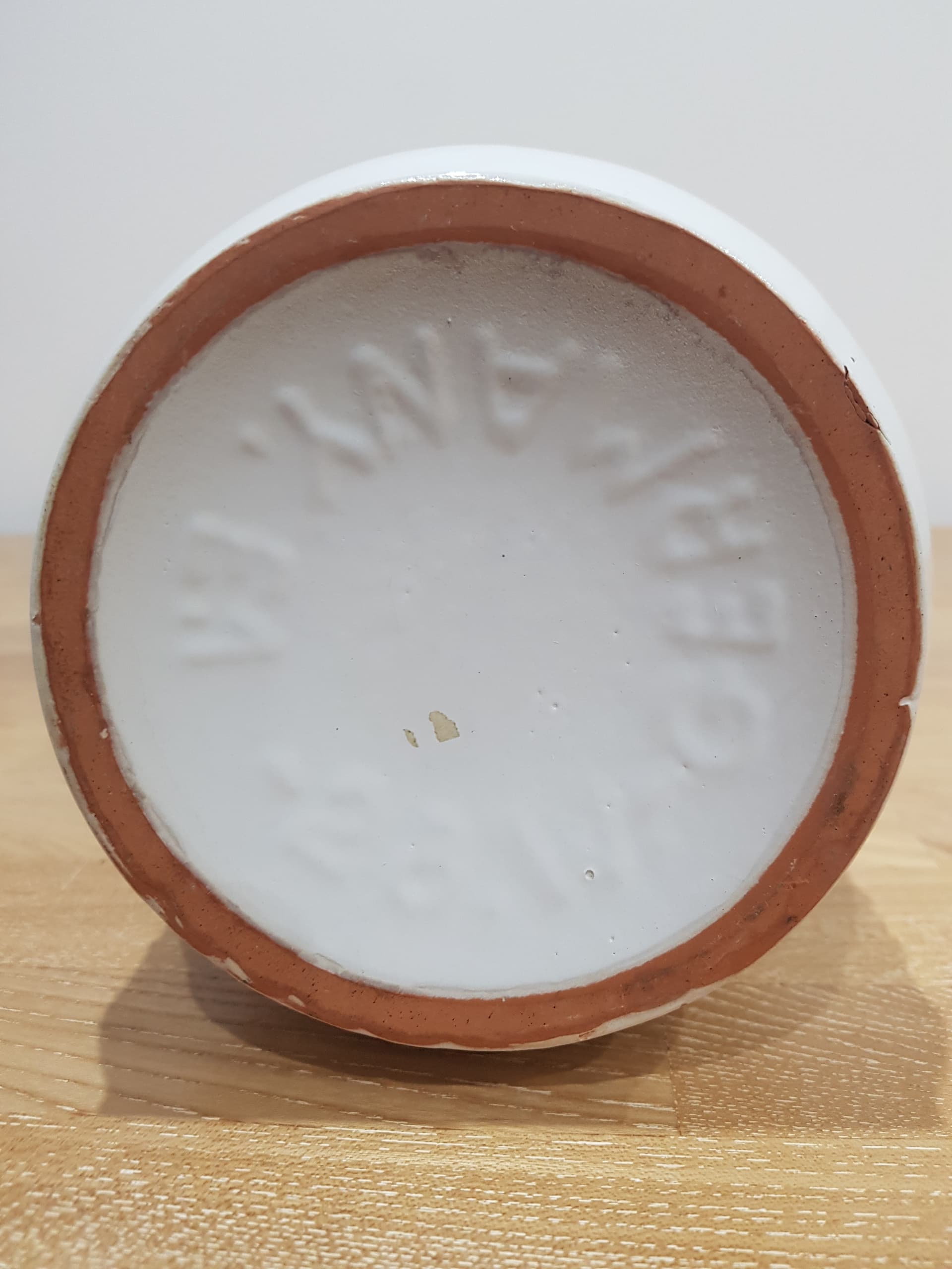 Vase Space Age, white, ceramic, Germany, 1970s - 361506