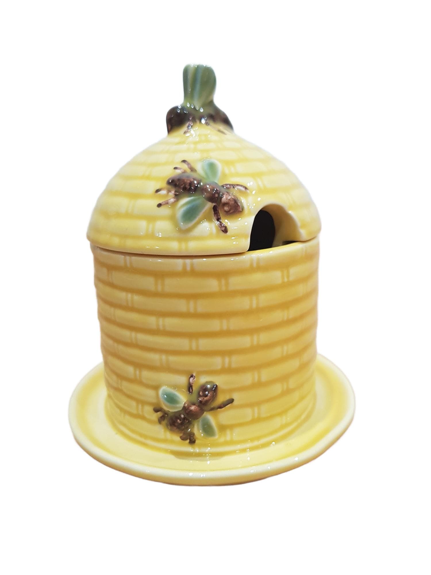 Sugar Bowl Beehive, yellow, porcelain, Goebel, Germany, 1970s. - 361841