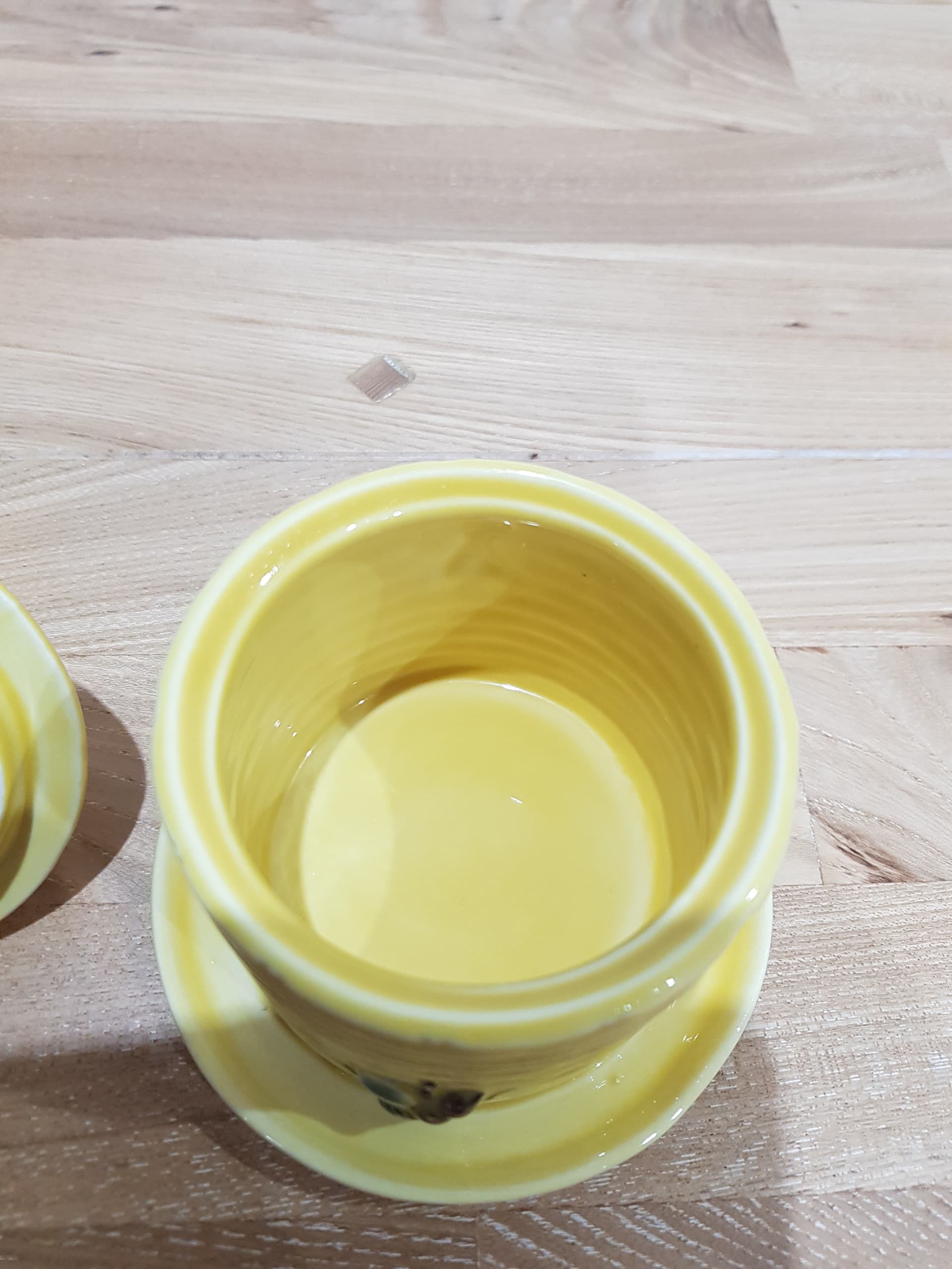 Sugar Bowl Beehive, yellow, porcelain, Goebel, Germany, 1970s. - 361565