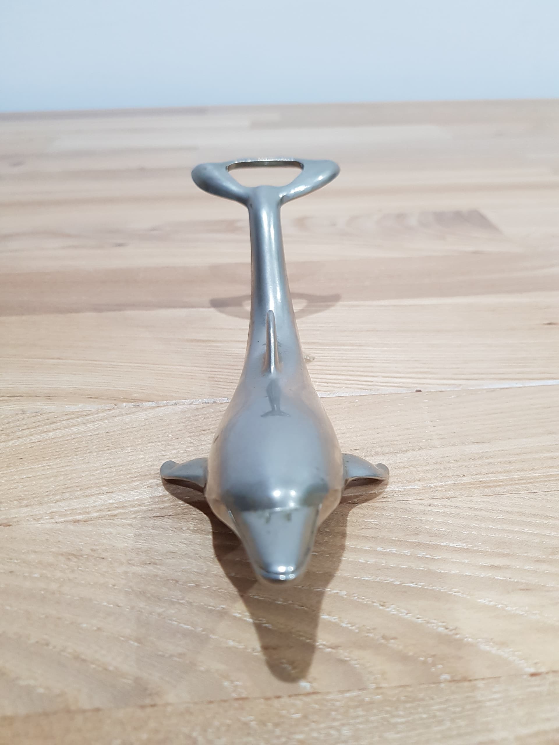 Bottle Opener Dolphin, silver brass, BMF, Germany, 1970s - 361632