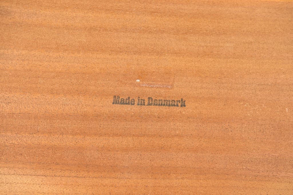 Stół okrągły rozkładany, teak brązowy, Dania, lata 60. - 361771