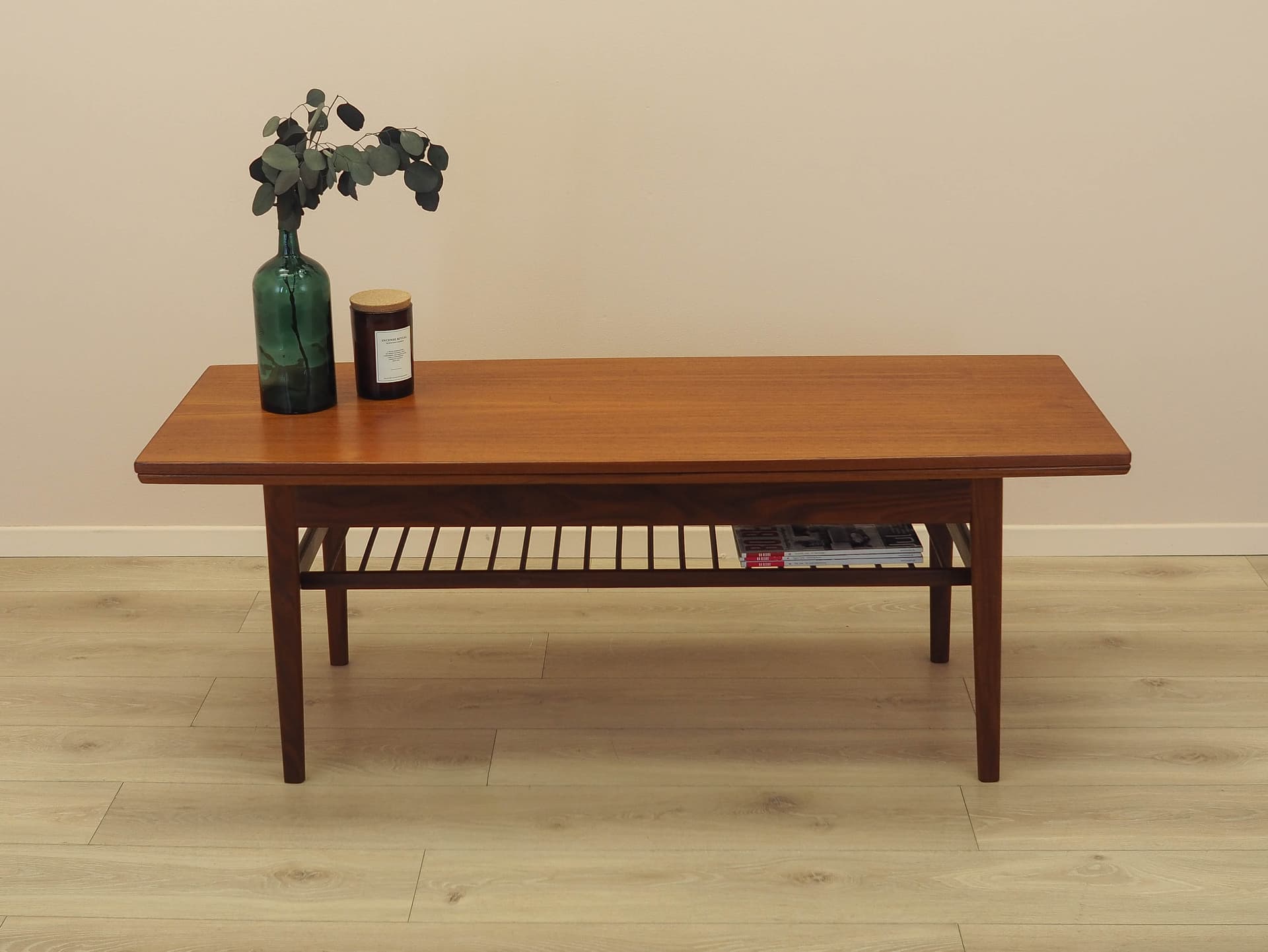 Coffee table, brown teak, Denmark, 1960s. - 362158