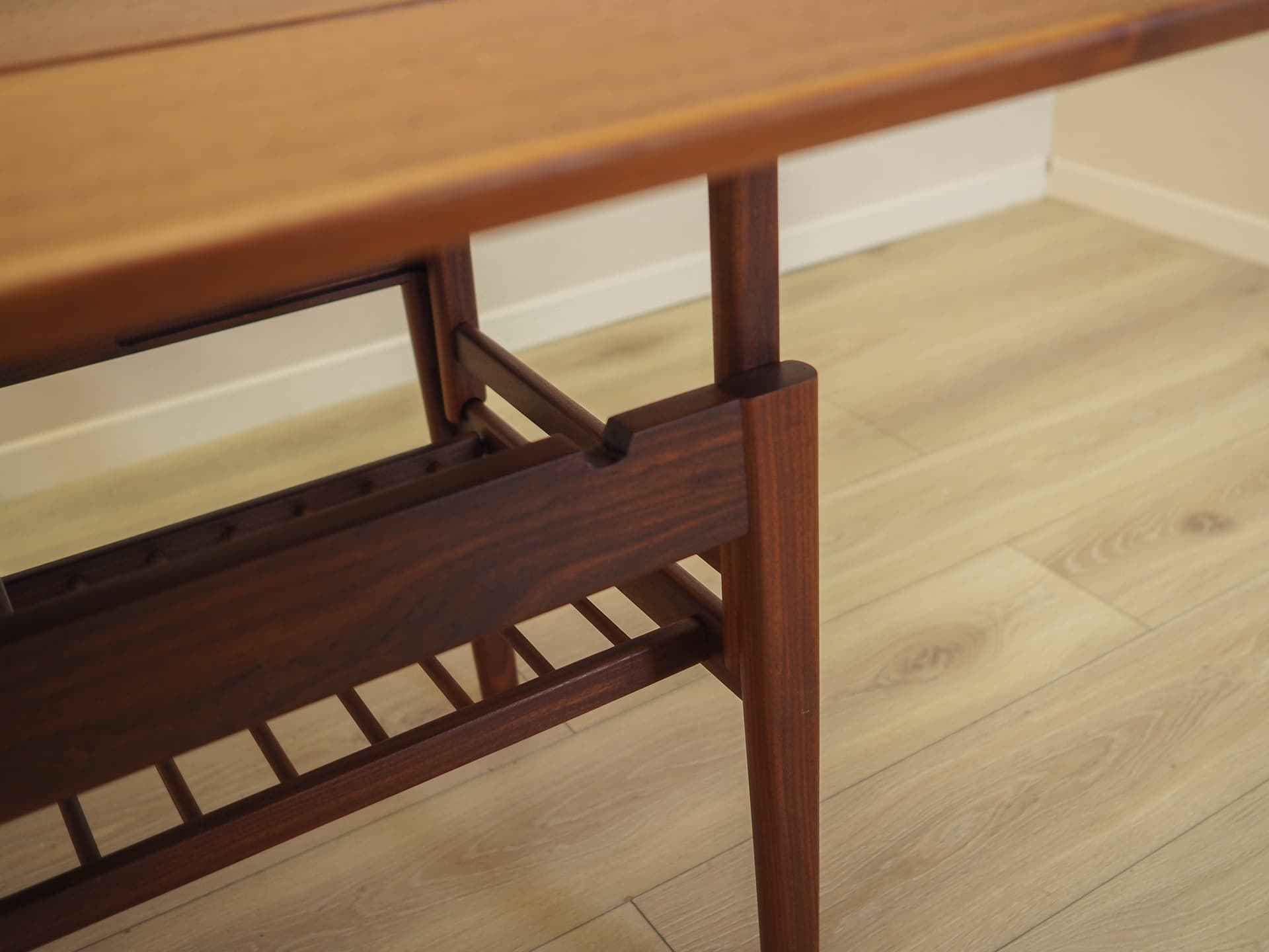 Coffee table, brown teak, Denmark, 1960s. - 362171