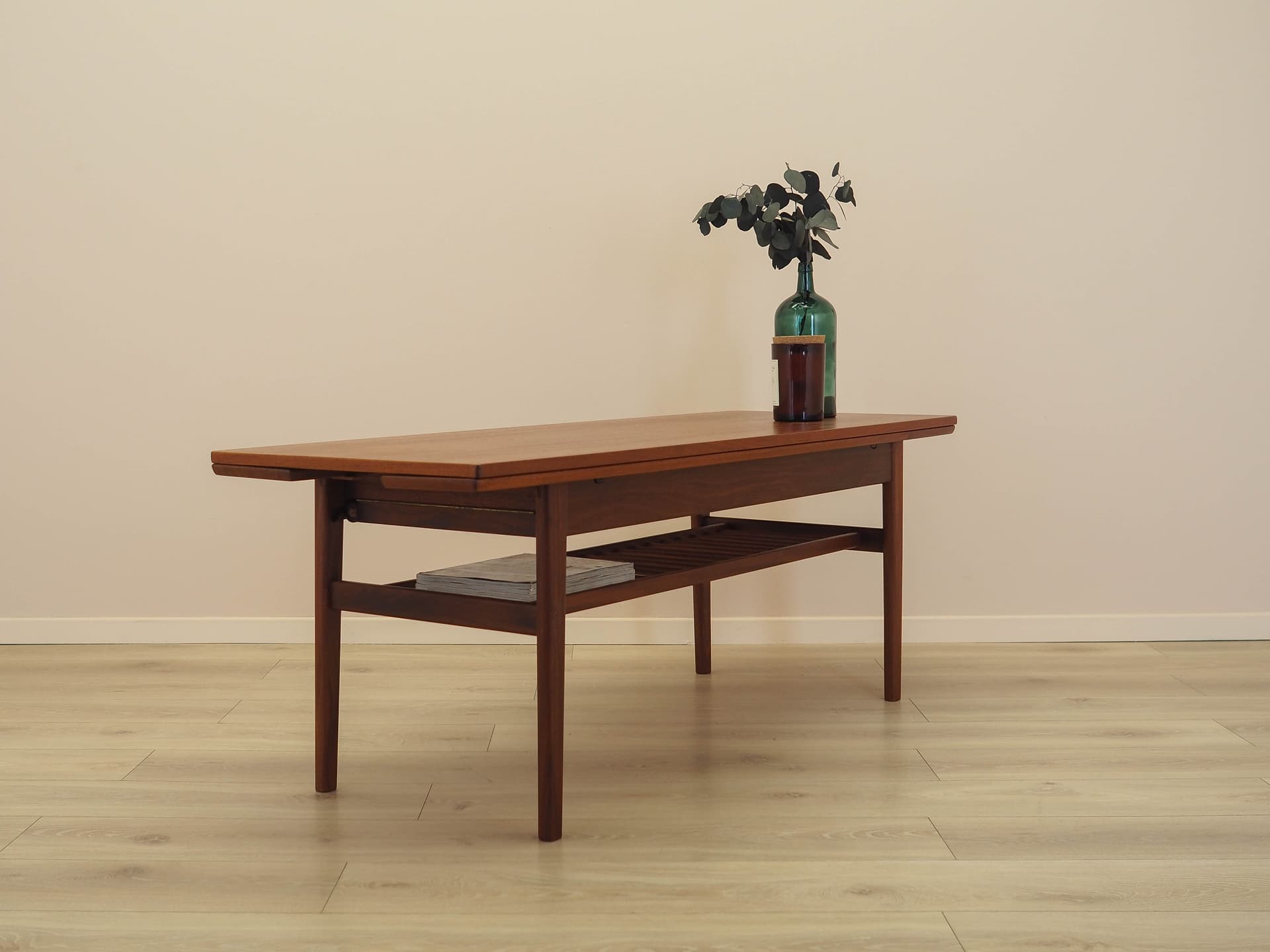 Coffee table, brown teak, Denmark, 1960s. - 362161