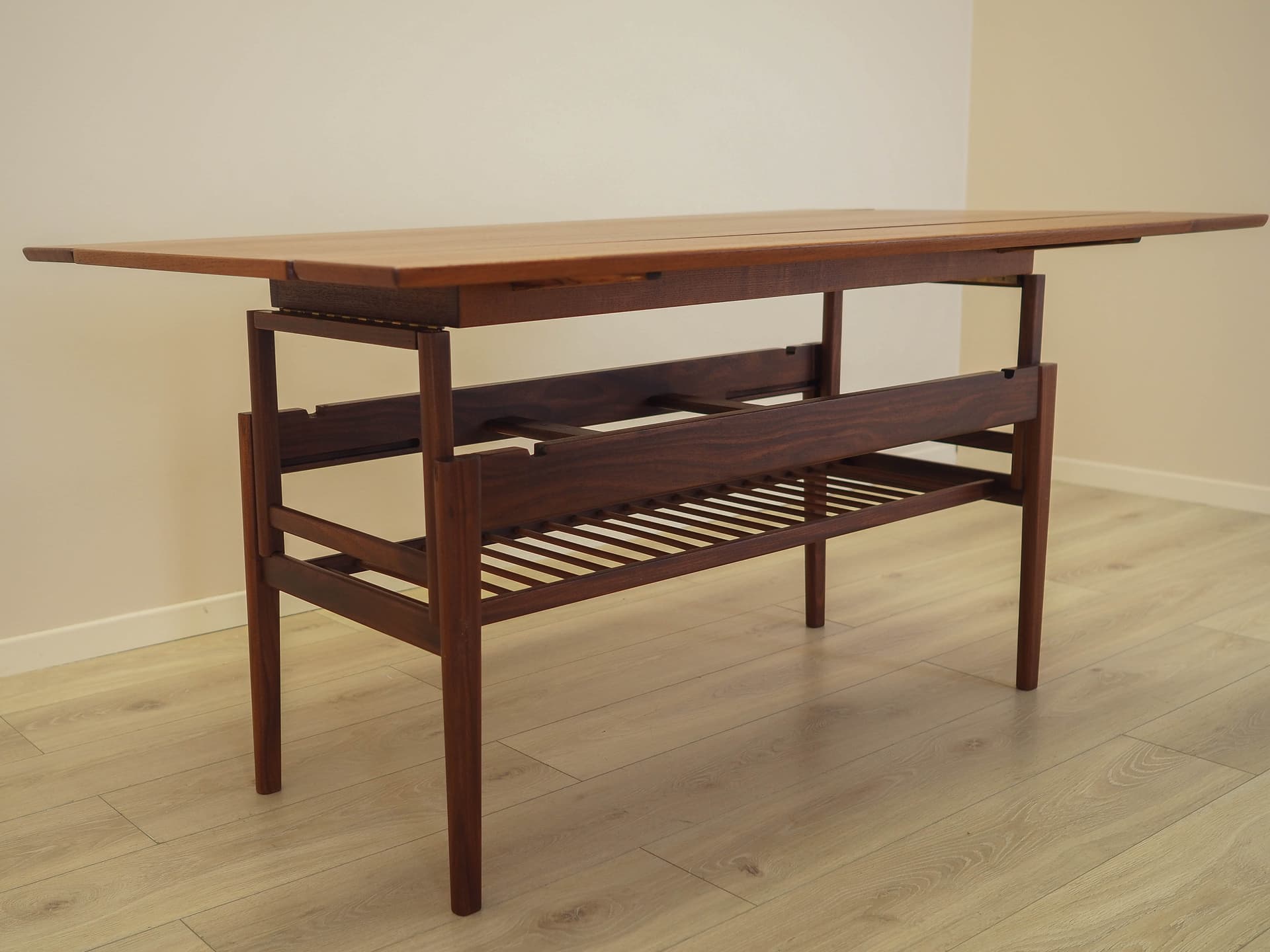 Coffee table, brown teak, Denmark, 1960s. - 362170