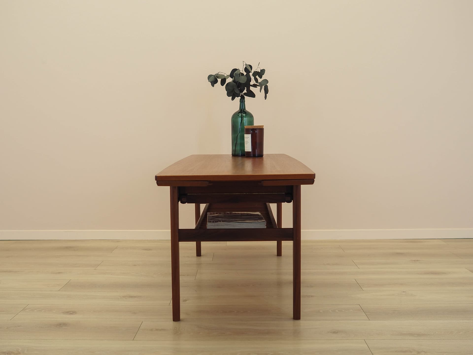 Coffee table, brown teak, Denmark, 1960s. - 362160
