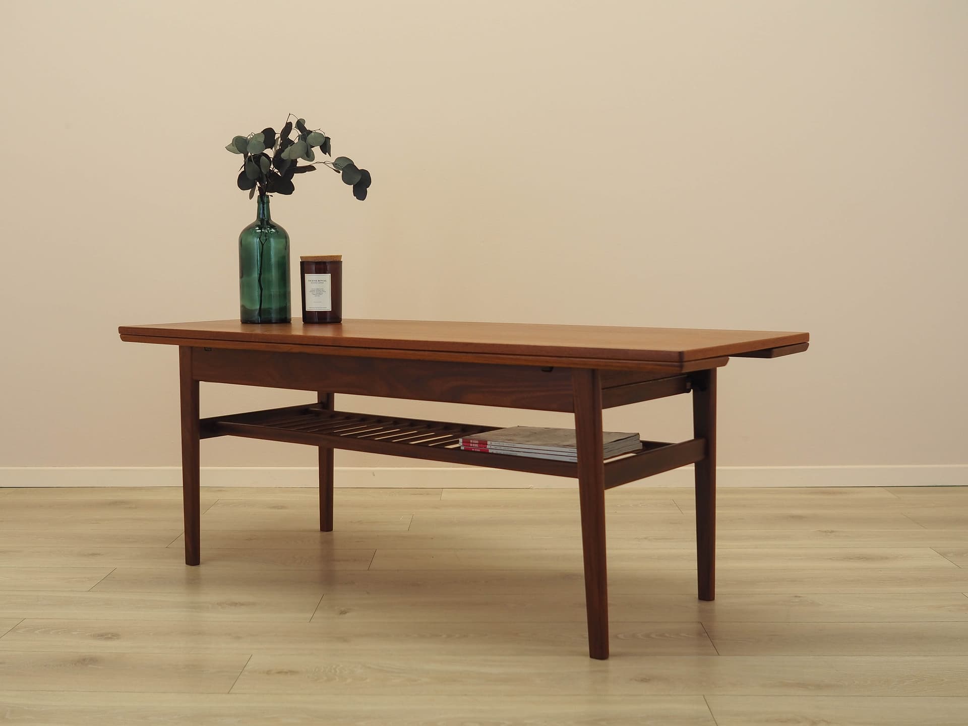 Coffee table, brown teak, Denmark, 1960s. - 362159