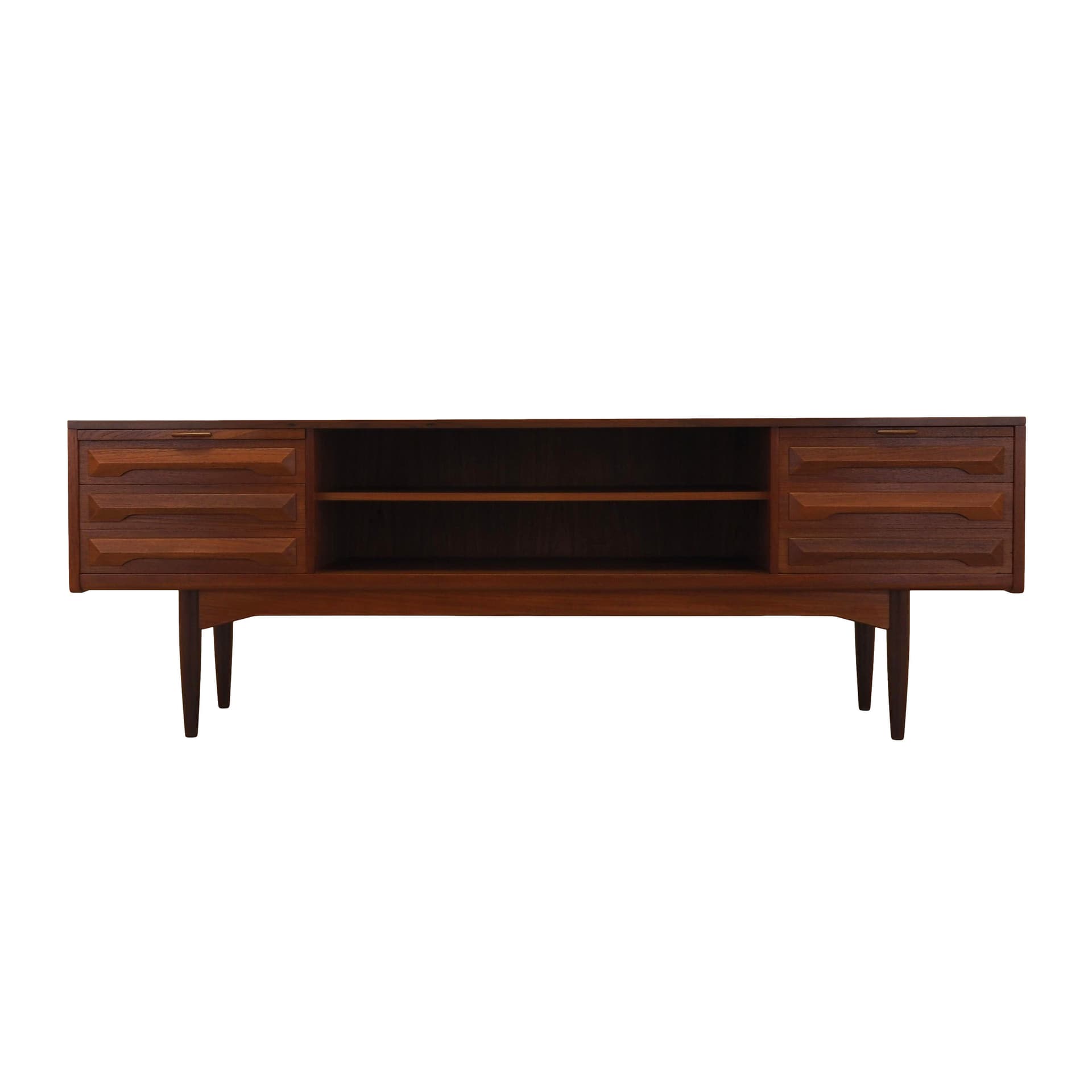 Sideboard, teak, brązowy, Dania, lata 70. - 362174