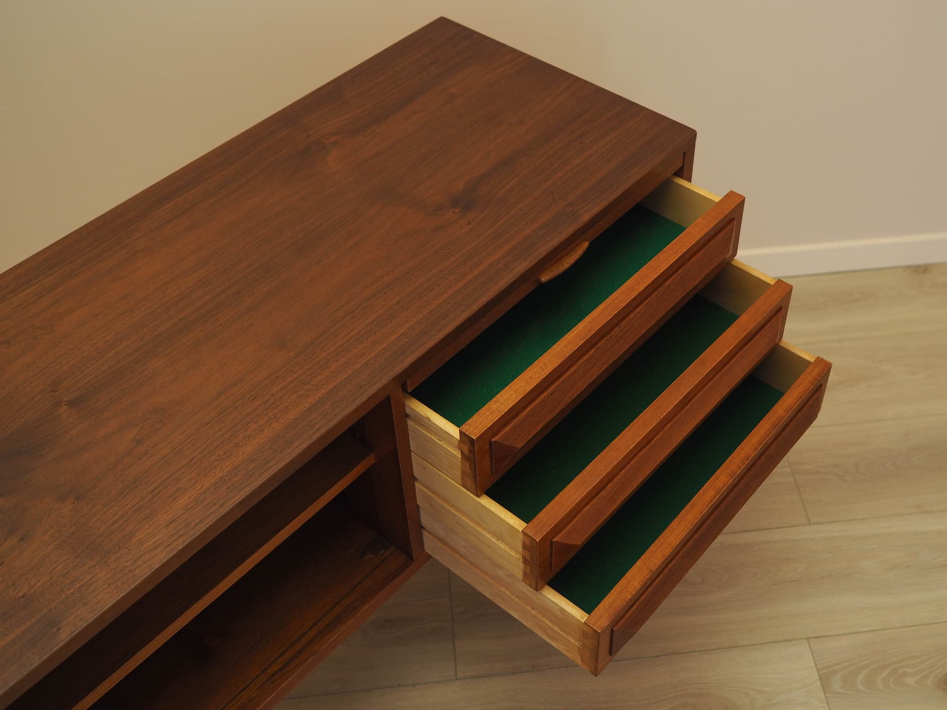 Sideboard, teak, brązowy, Dania, lata 70. - 362187
