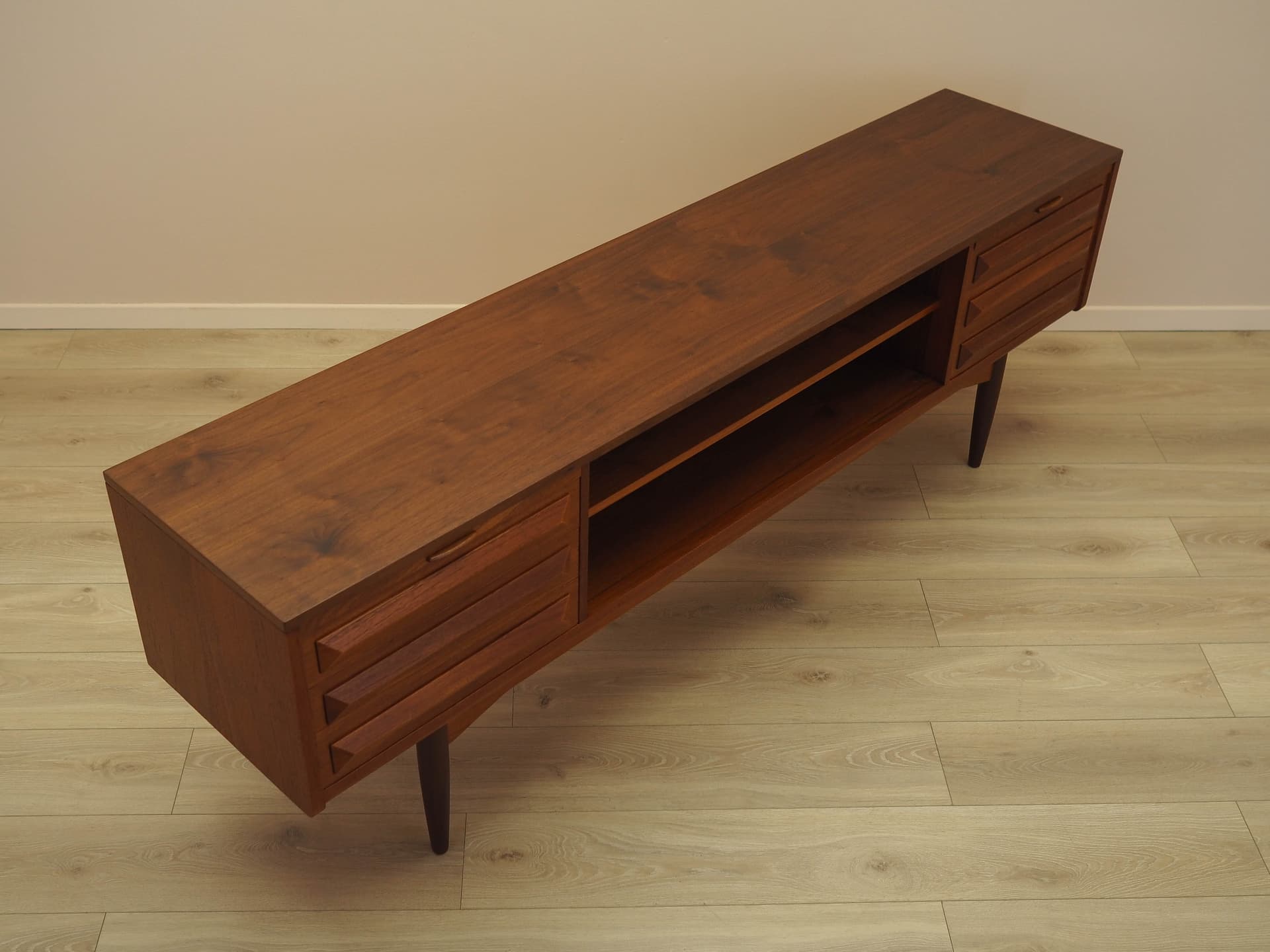 Sideboard, teak, brązowy, Dania, lata 70. - 362179