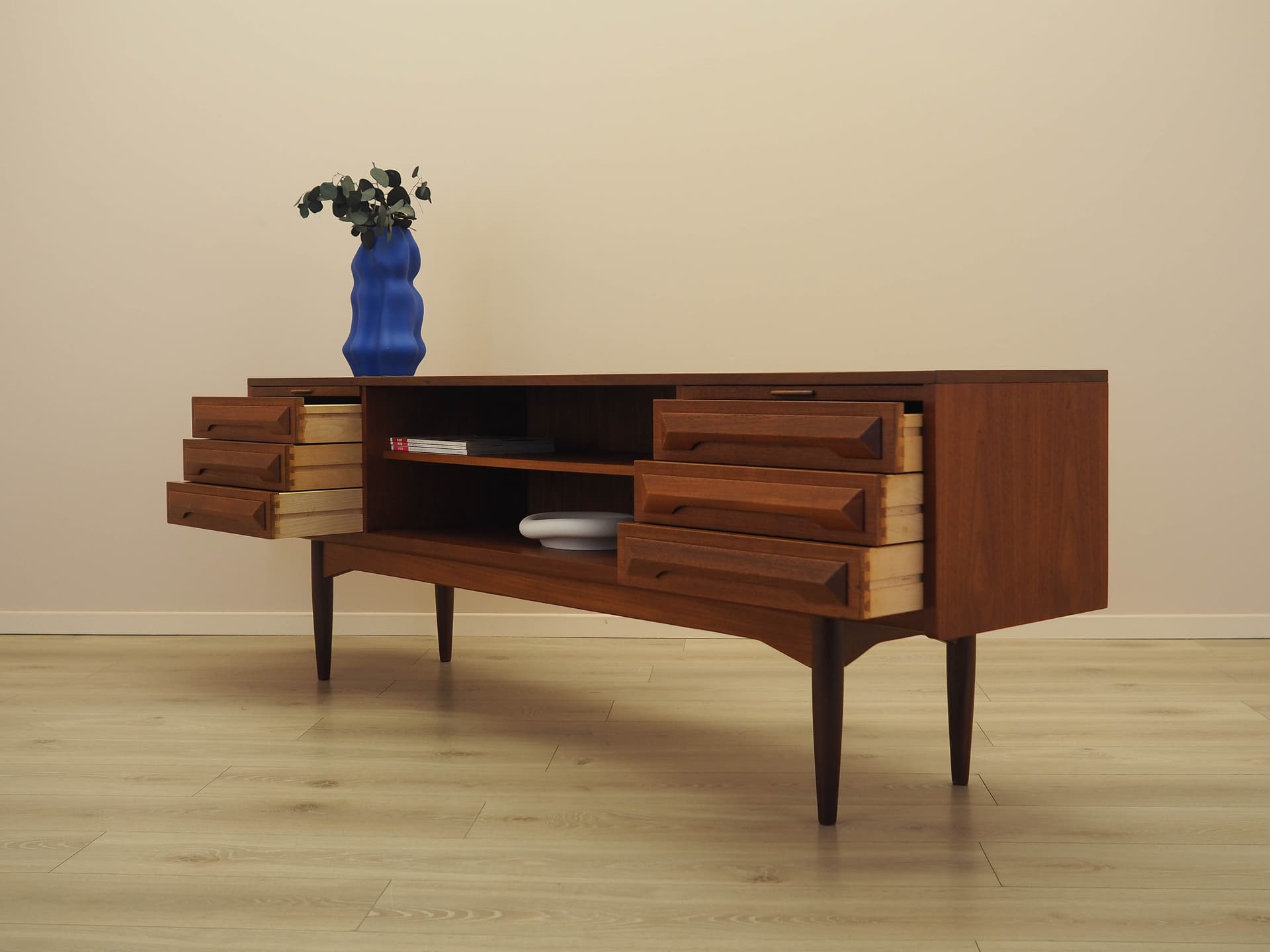 Sideboard, teak, brązowy, Dania, lata 70. - 362177
