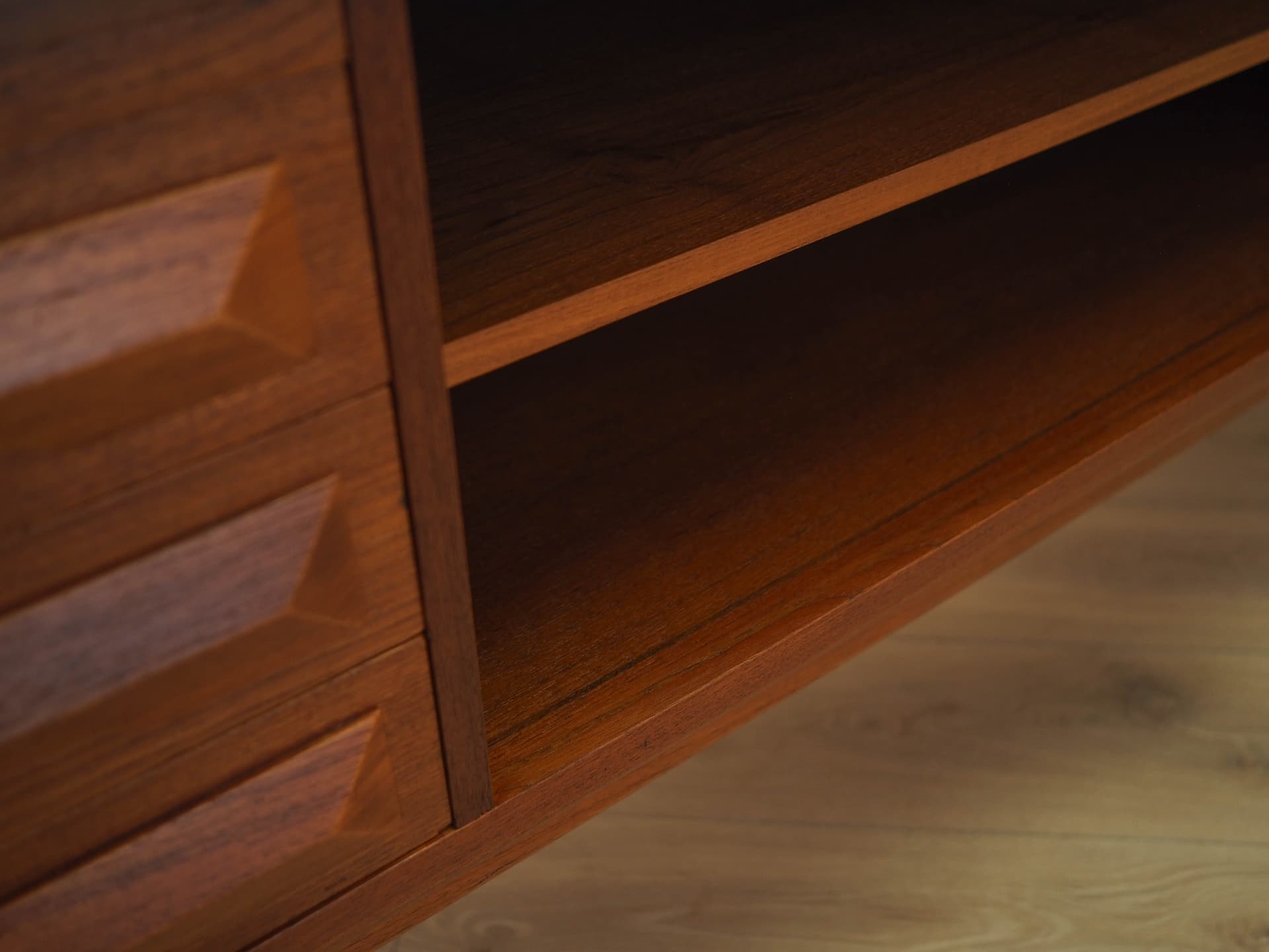 Sideboard, teak, brązowy, Dania, lata 70. - 362182