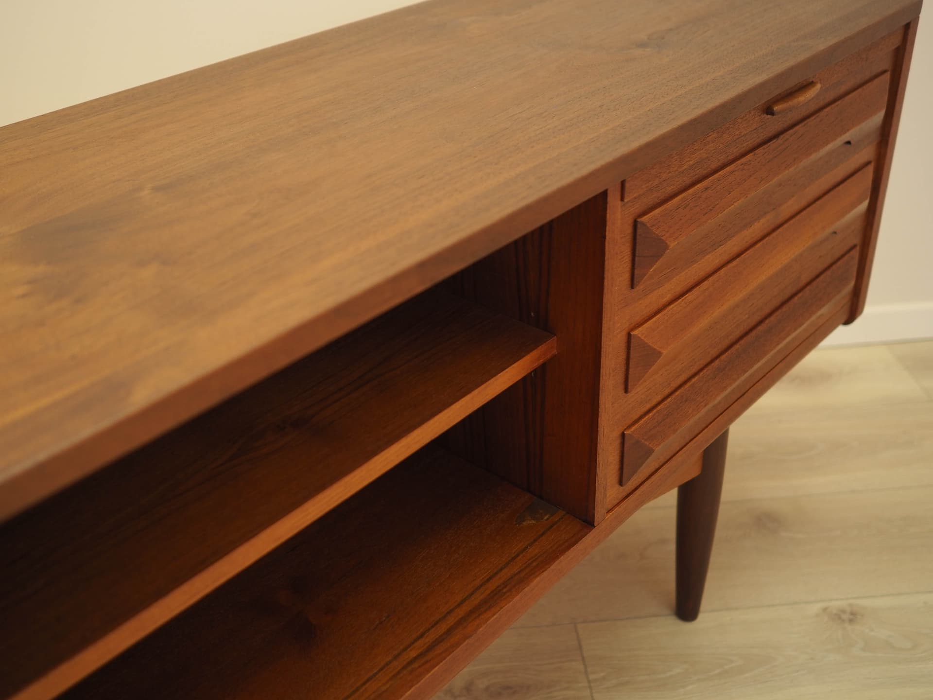 Sideboard, teak, brązowy, Dania, lata 70. - 362183