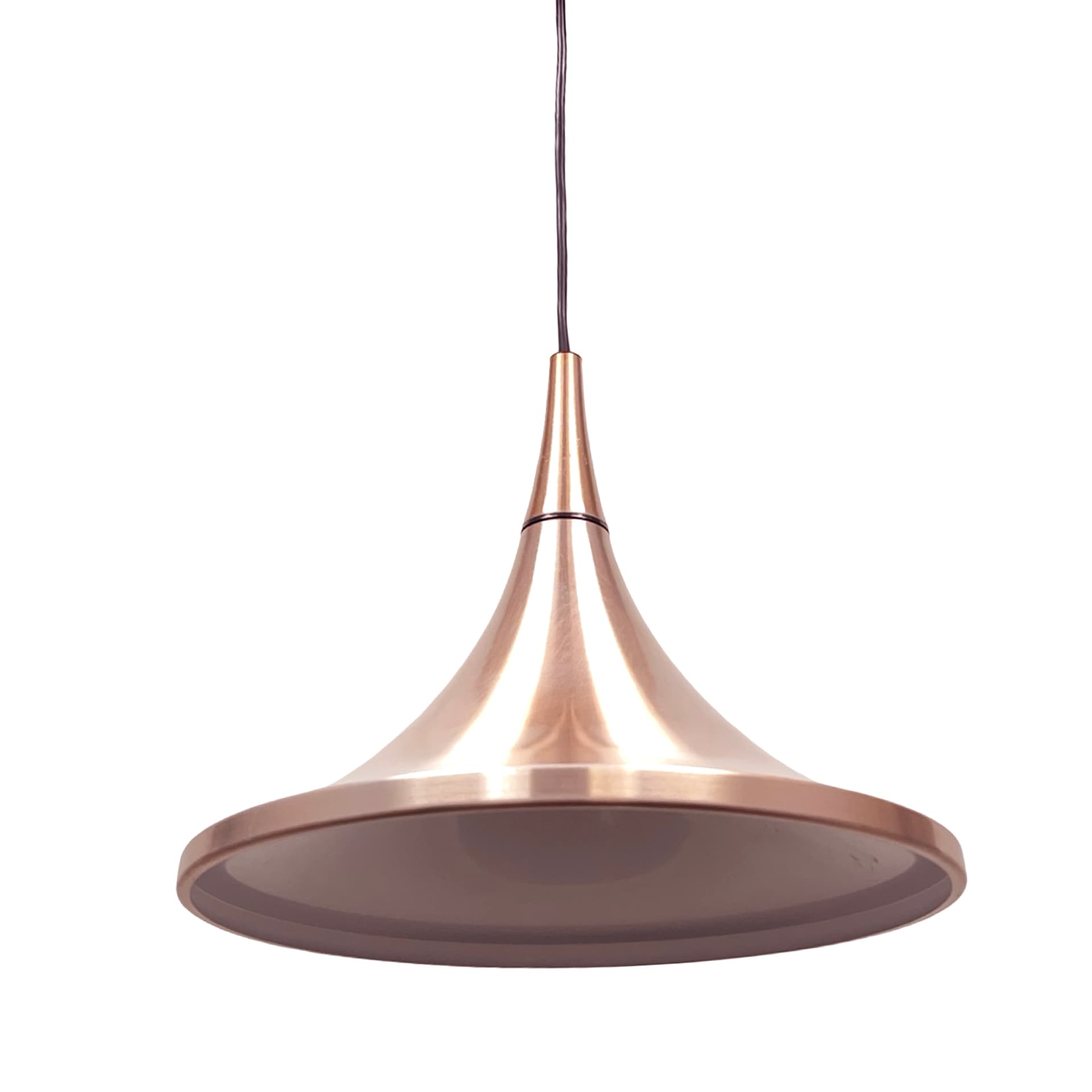 Pendant lamp Semi, copper, by R. Krüger, Staff Leuchten, Germany, 1970s. - 362234