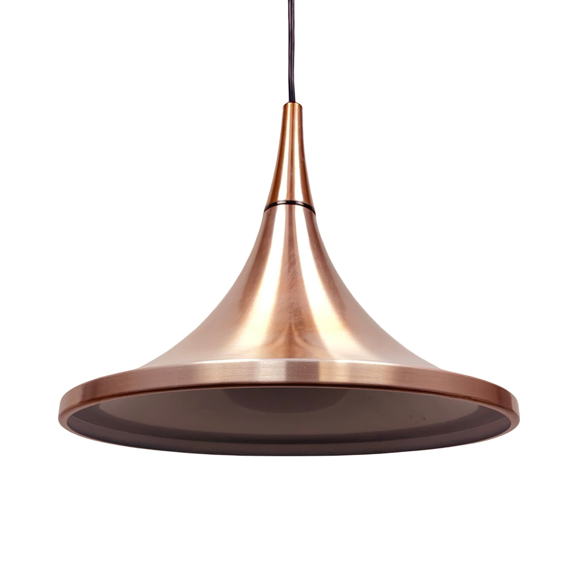 Pendant lamp Semi, copper, by R. Krüger, Staff Leuchten, Germany, 1970s. - 362231
