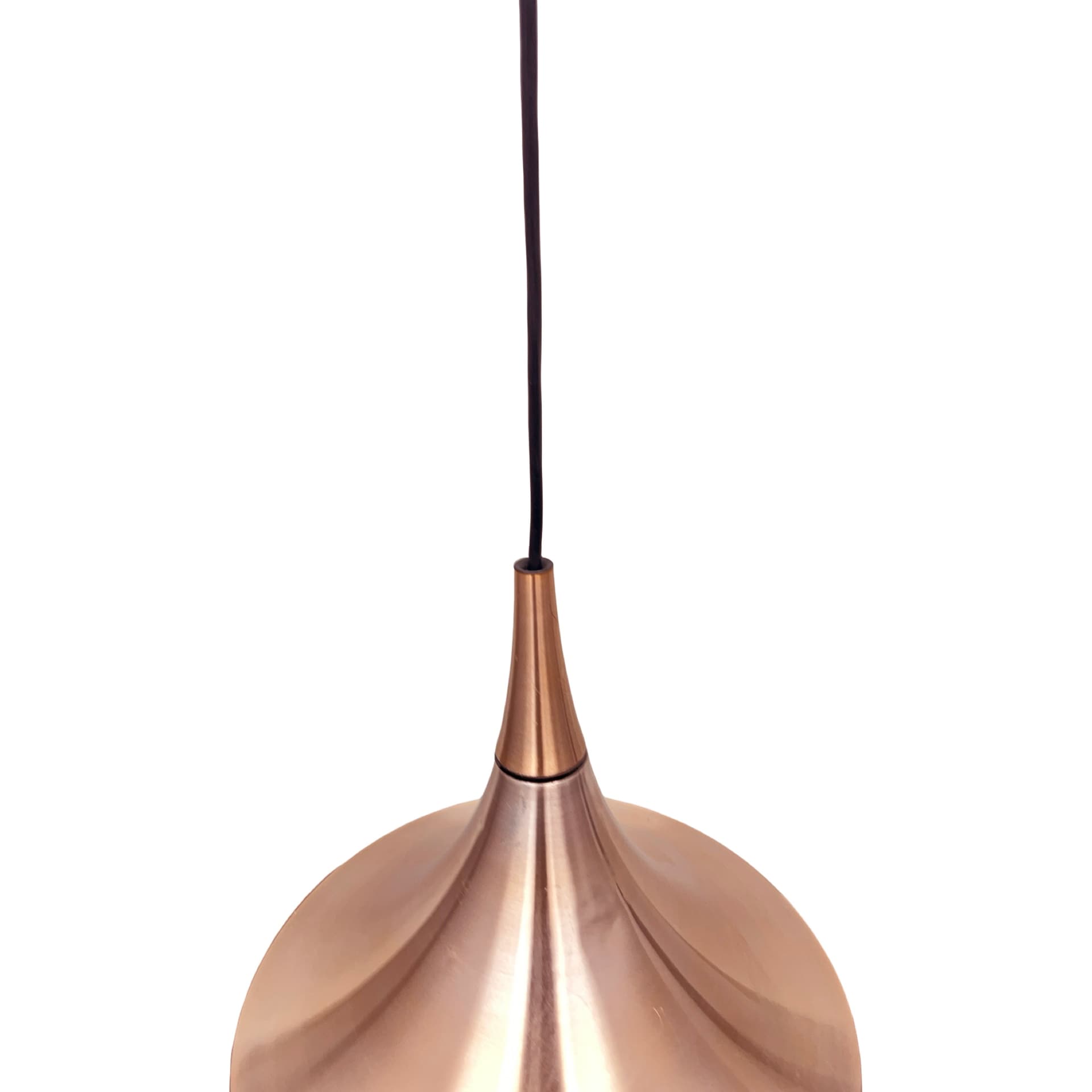Pendant lamp Semi, copper, by R. Krüger, Staff Leuchten, Germany, 1970s. - 362226