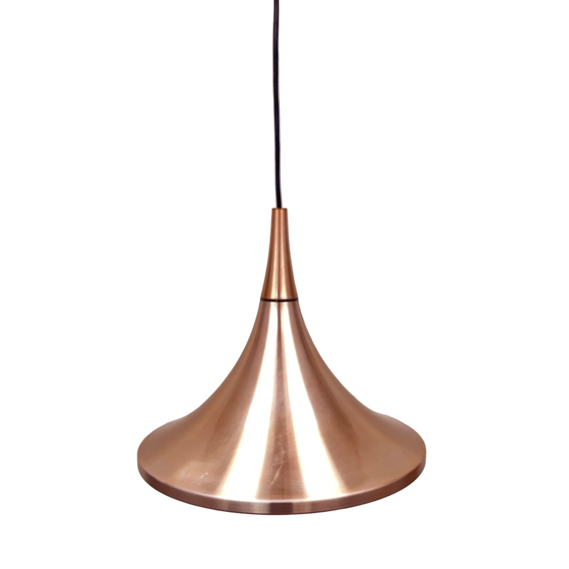 Pendant lamp Semi, copper, by R. Krüger, Staff Leuchten, Germany, 1970s. - 362221