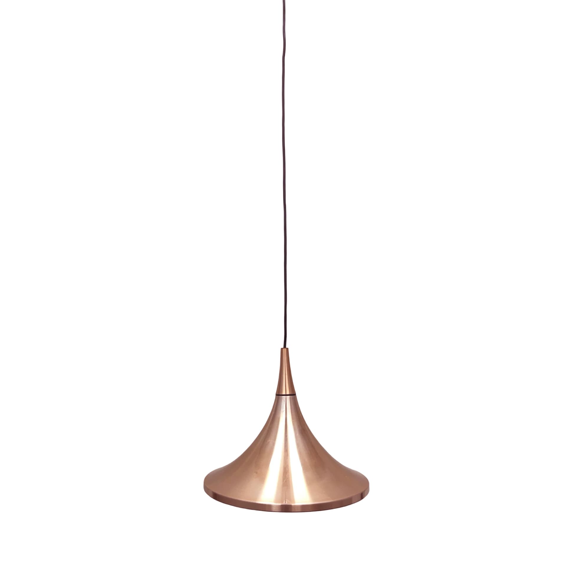 Pendant lamp Semi, copper, by R. Krüger, Staff Leuchten, Germany, 1970s. - 362228