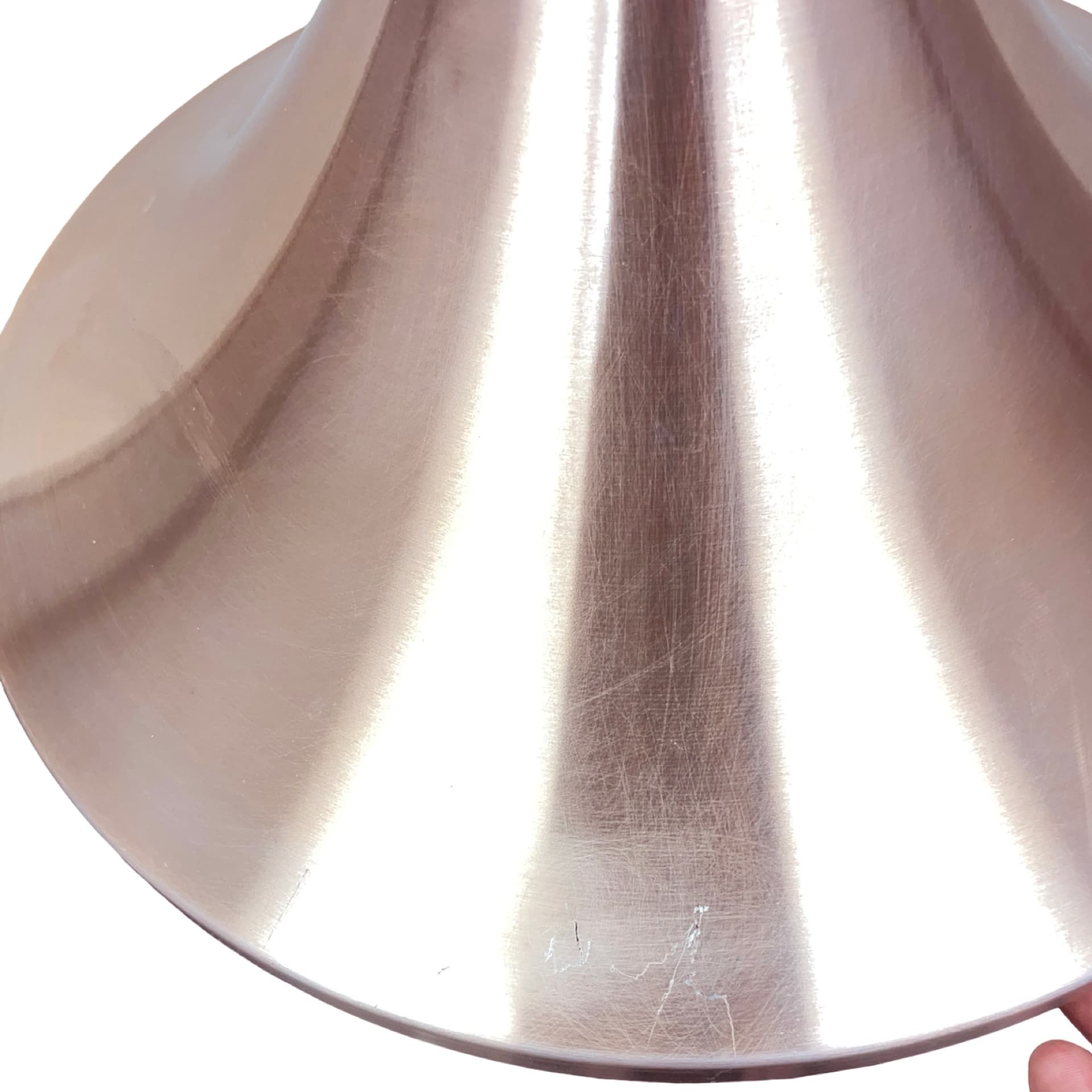 Pendant lamp Semi, copper, by R. Krüger, Staff Leuchten, Germany, 1970s. - 362223