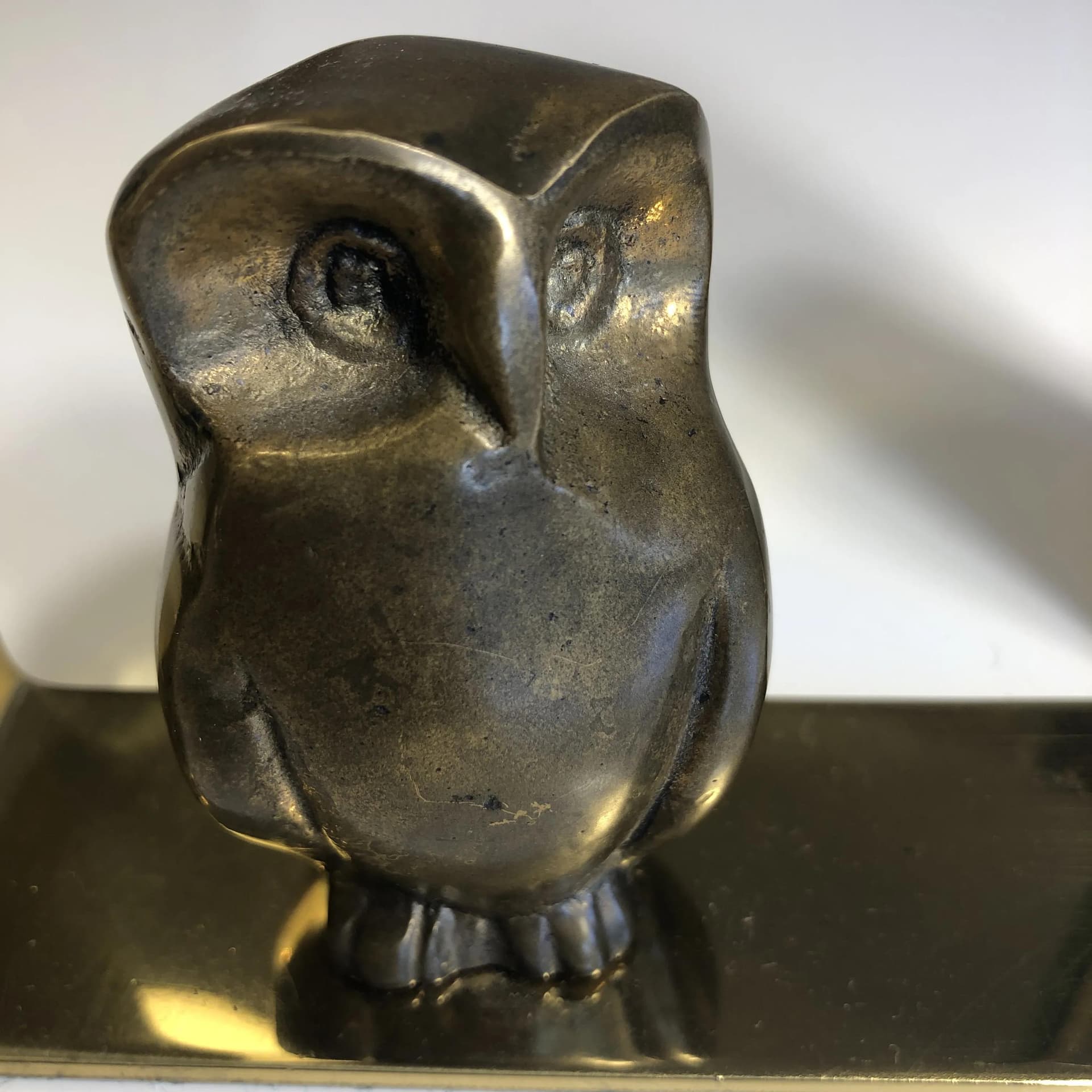 Para podpórek do książek, mosiądz złoty, Niemcy, lata 60. - 26633