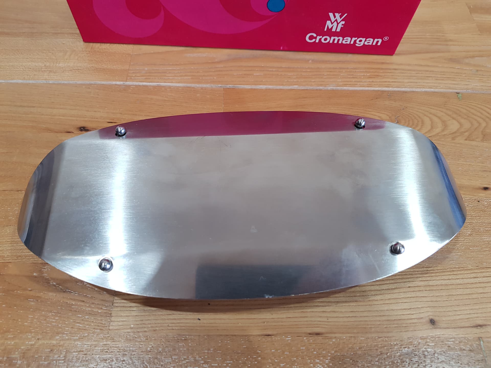 Toast rack Cromargan, stainless steel silver, by W. Wagenfeld, WMF, Germany, 1950s. - 362450