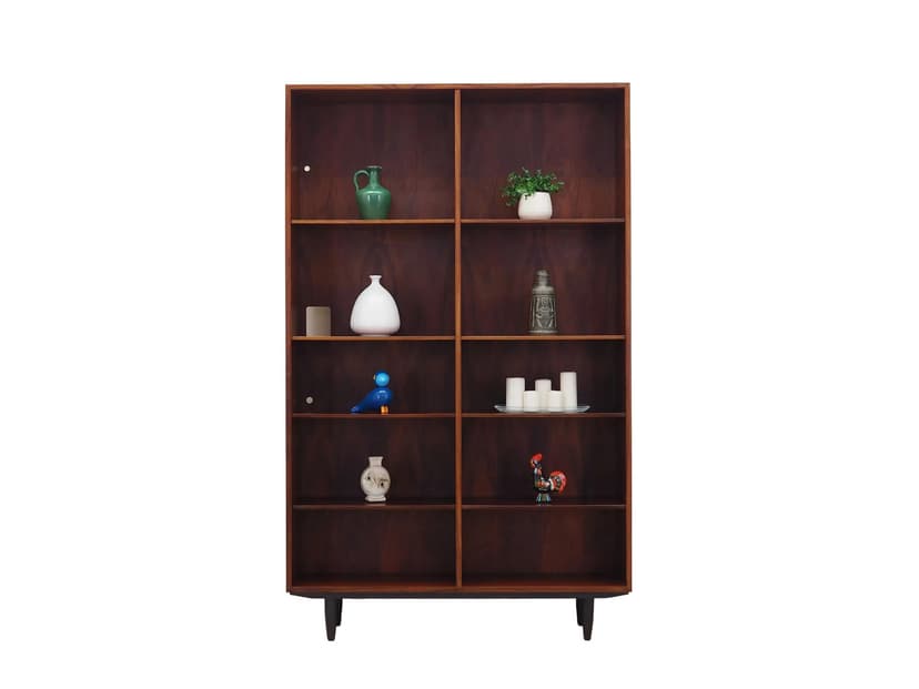 Regał nr 12, palisander brązowy, Omann Jun, Dania, lata 70.