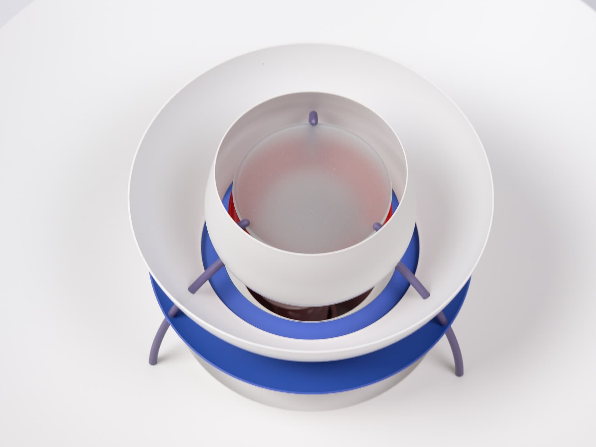 Pendant lamp PH 5, white, metal, by P. Henningsen, Louis Poulsen, Denmark, 1980s. - 362545