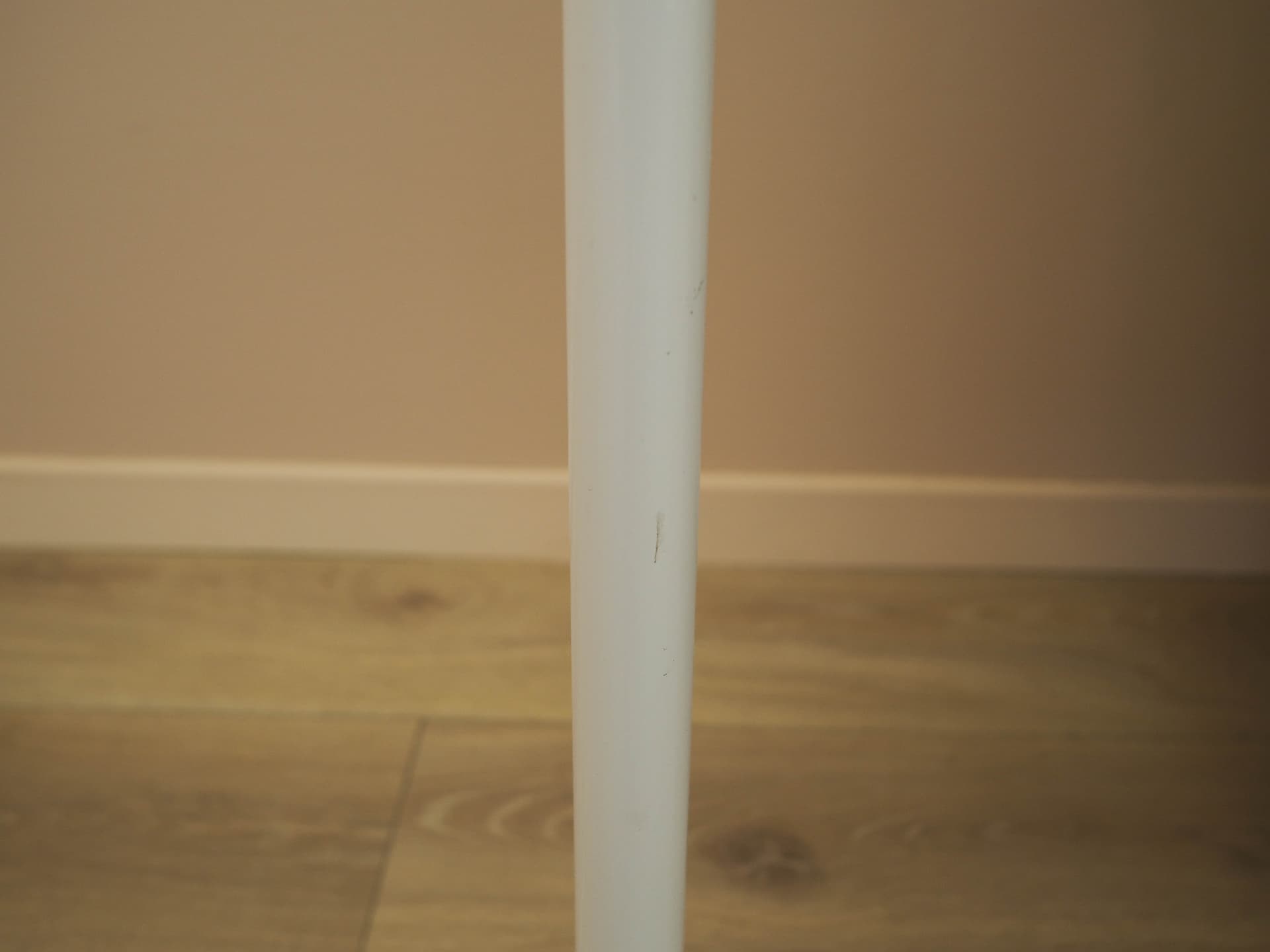 Floor lamp, white metal, Denmark, 1970s. - 362555