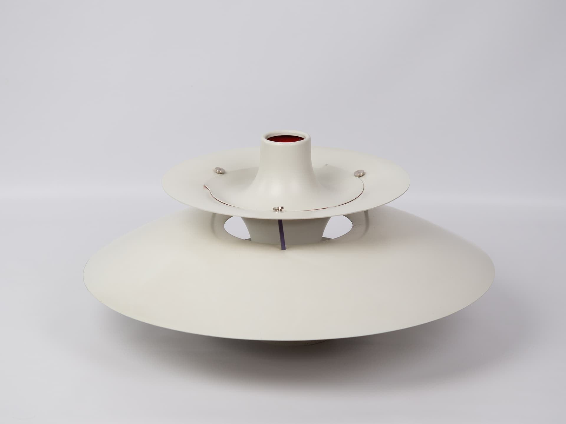 Pendant lamp PH 5, white metal, by P. Henningsen, Louis Poulsen, Denmark, 1980s. - 362588