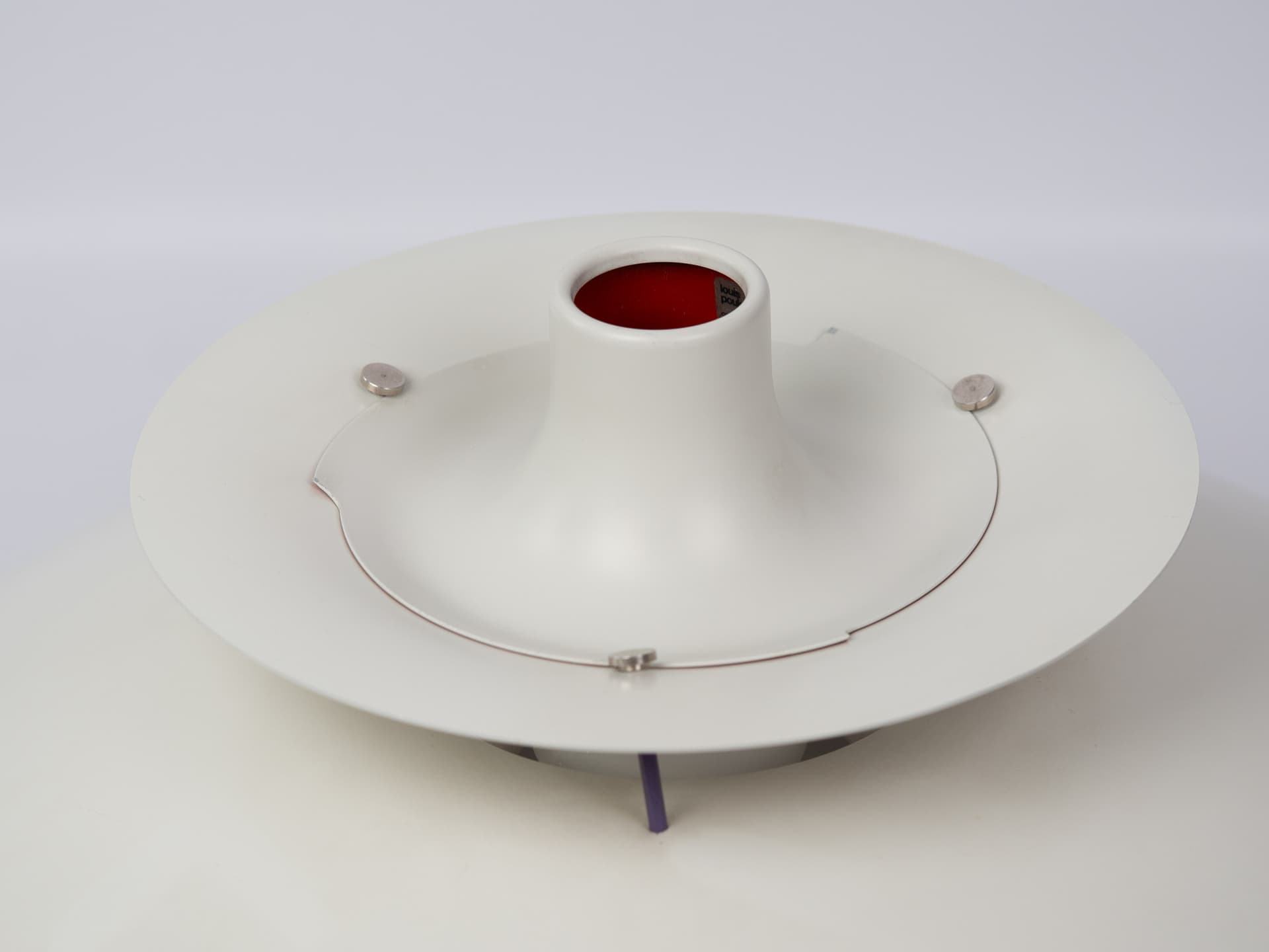 Pendant lamp PH 5, white metal, by P. Henningsen, Louis Poulsen, Denmark, 1980s. - 362589