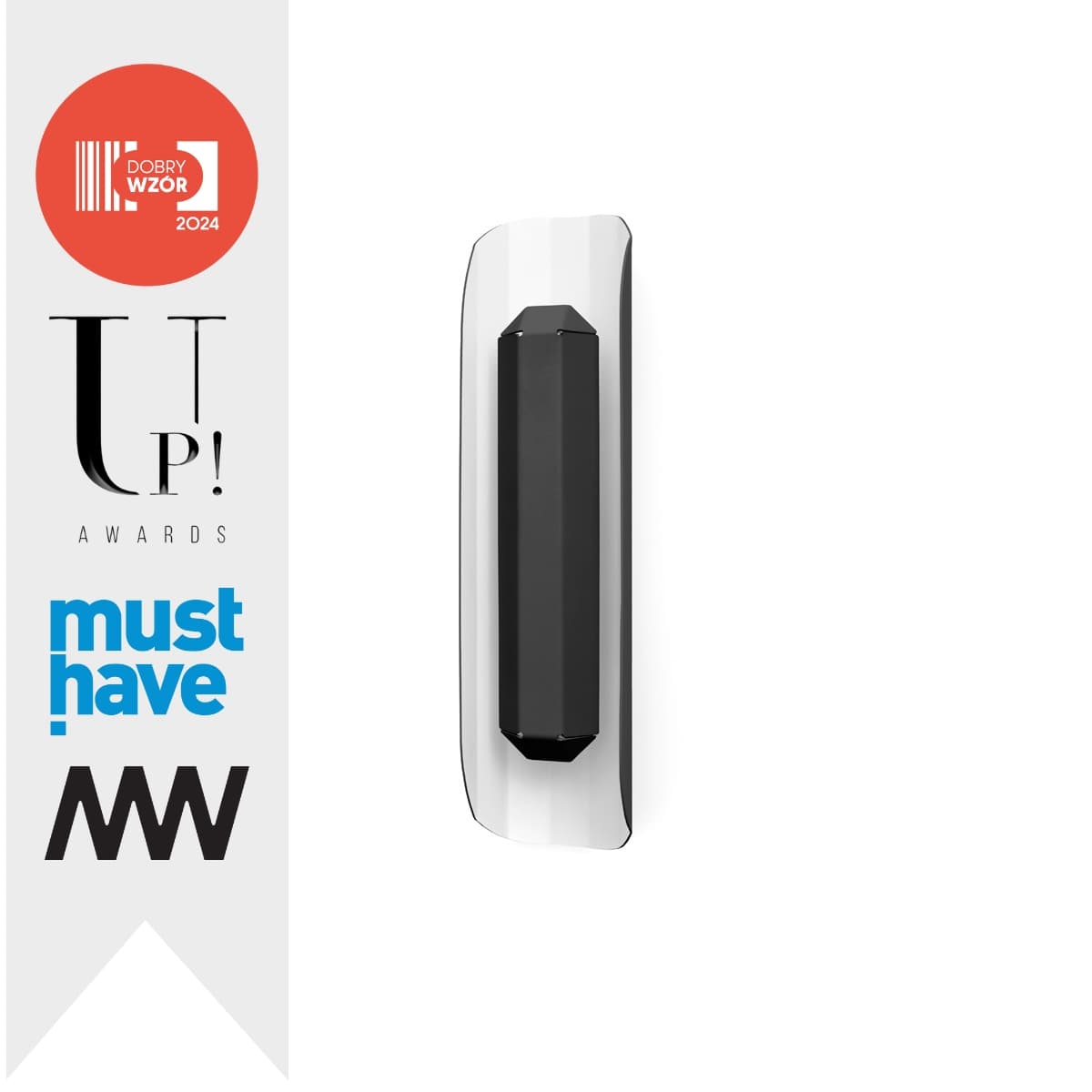 Kinkiet APOLIN 45 cm czarny i biały, Kaspa x Grynasz Studio - 3003