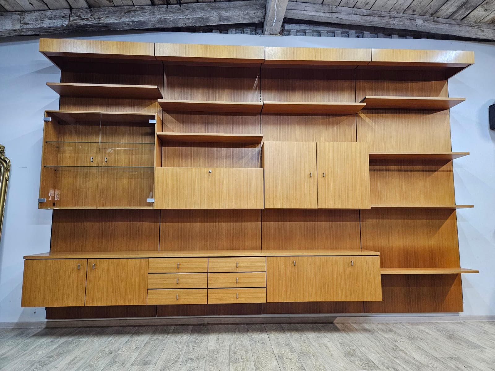 Shelving unit Butler, brown teak, Germany, 1970s - 363040