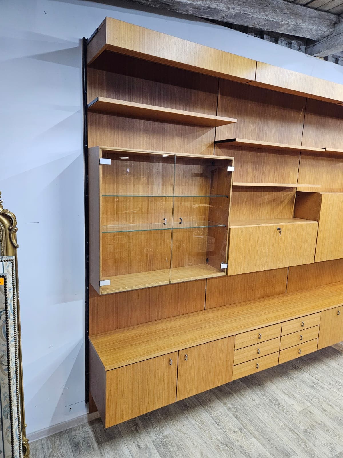Shelving unit Butler, brown teak, Germany, 1970s - 363041