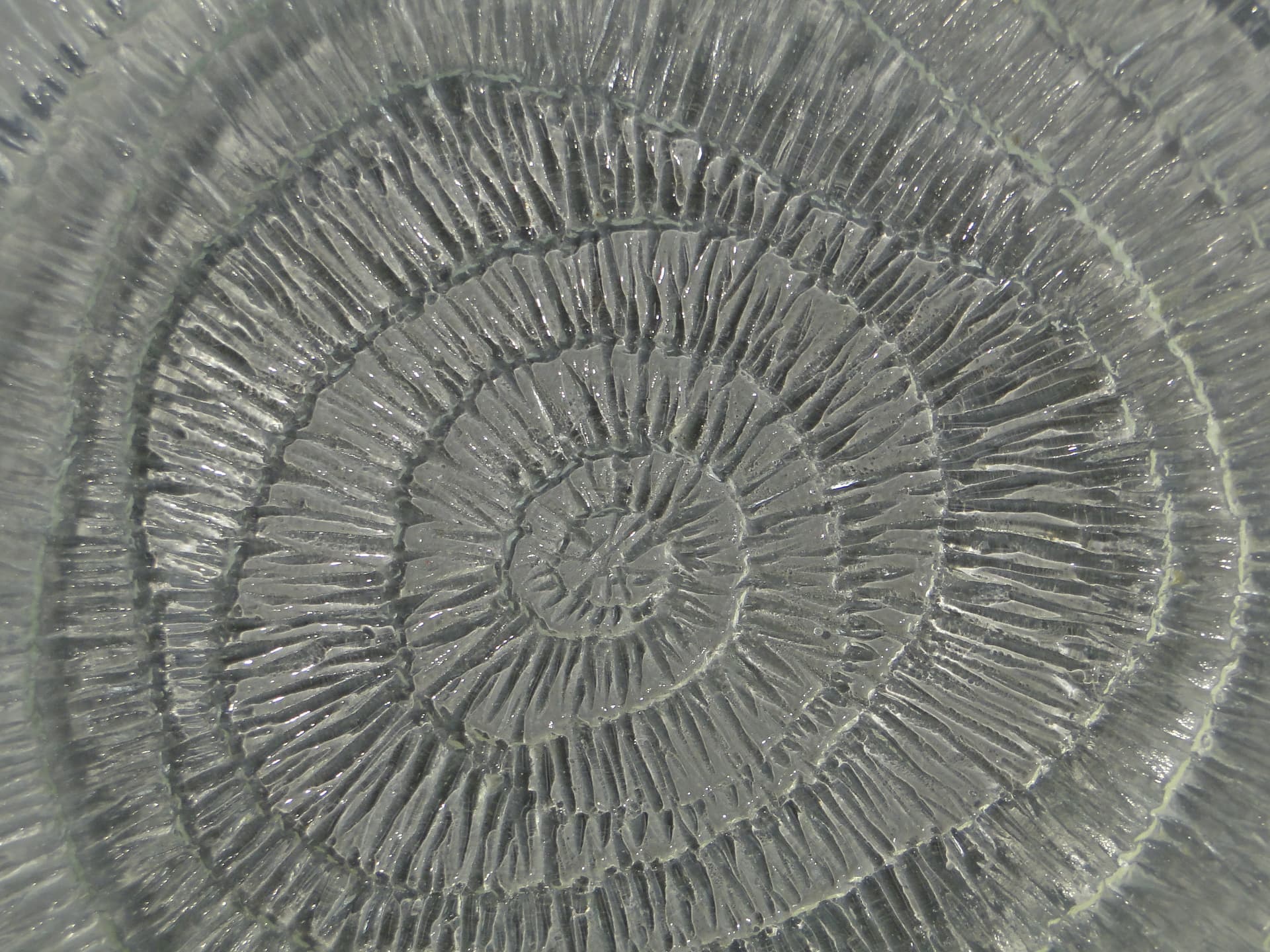 Cake Serving Set Skamielina, clear glass, by E. Trzewik-Drost, Ząbkowice, Poland, 1970s. - 363073
