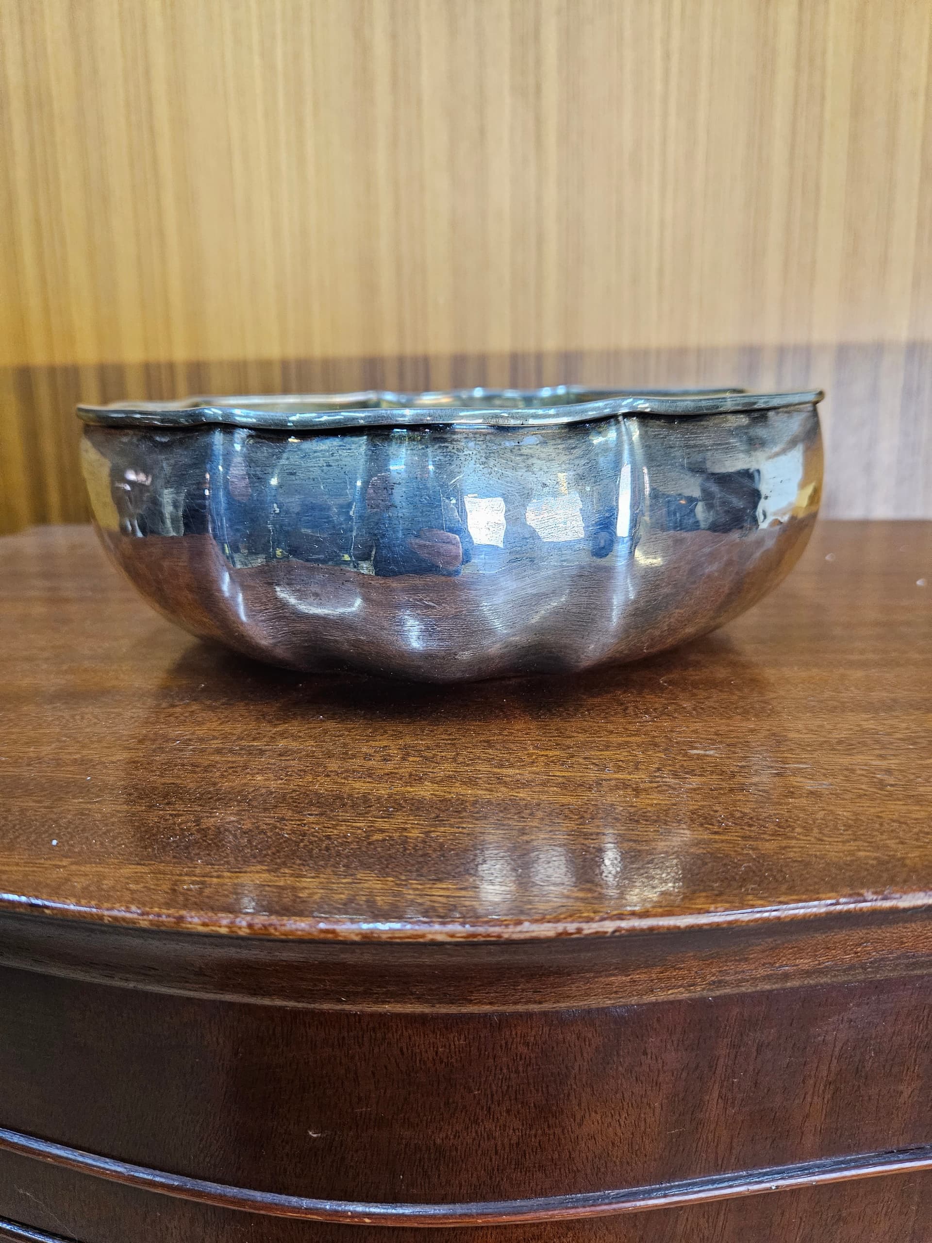 Decorative bowl, silver, silver-plated metal, Job Art, Italy, 1990s. - 363091