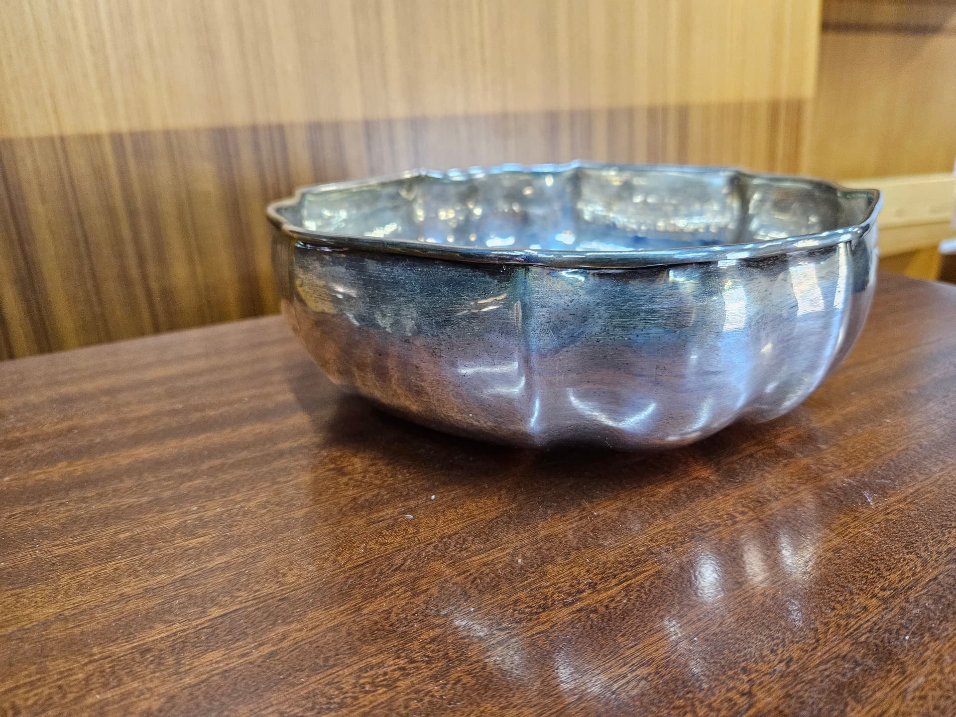 Decorative bowl, silver, silver-plated metal, Job Art, Italy, 1990s. - 363092