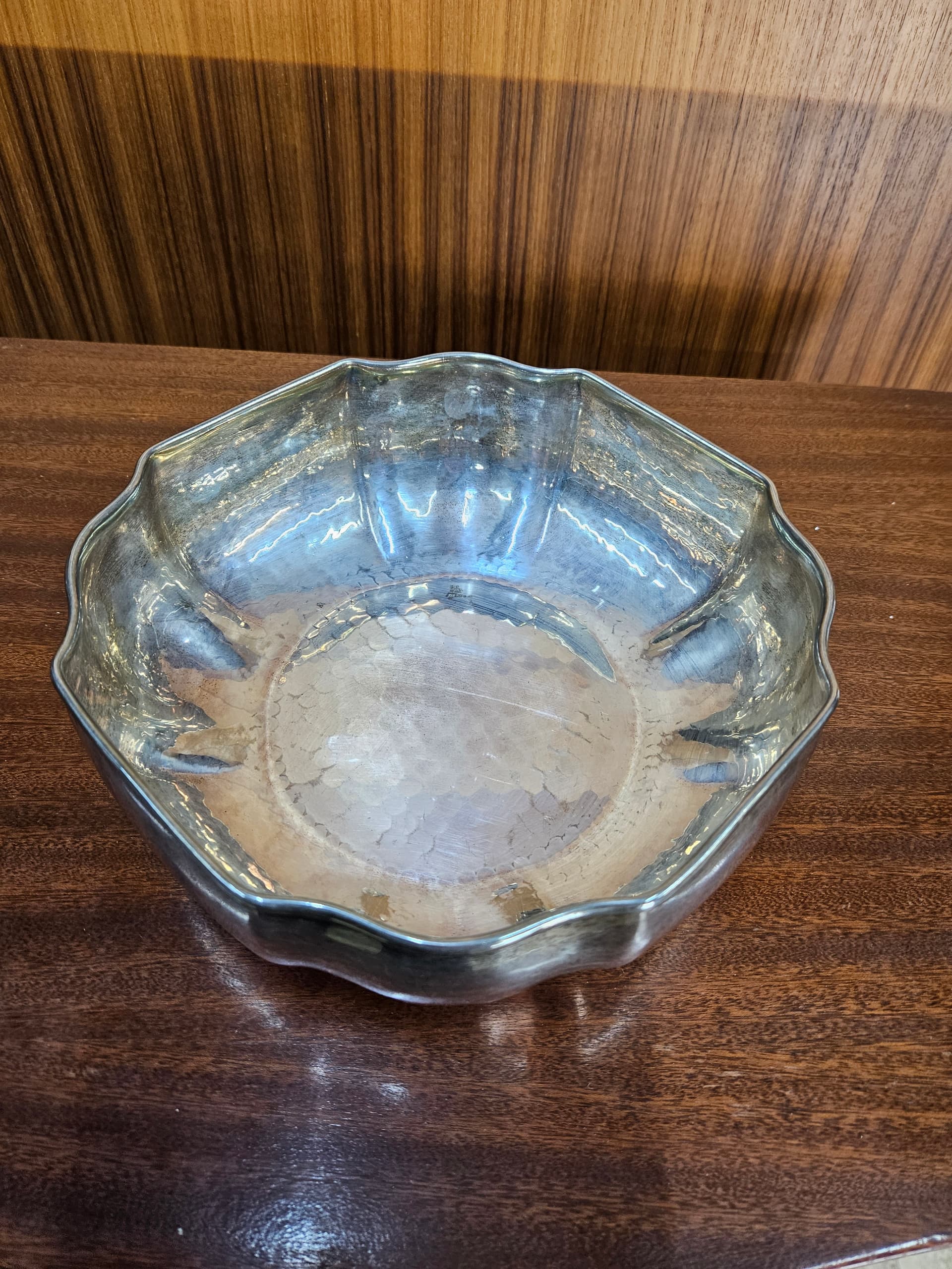 Decorative bowl, silver, silver-plated metal, Job Art, Italy, 1990s. - 363090