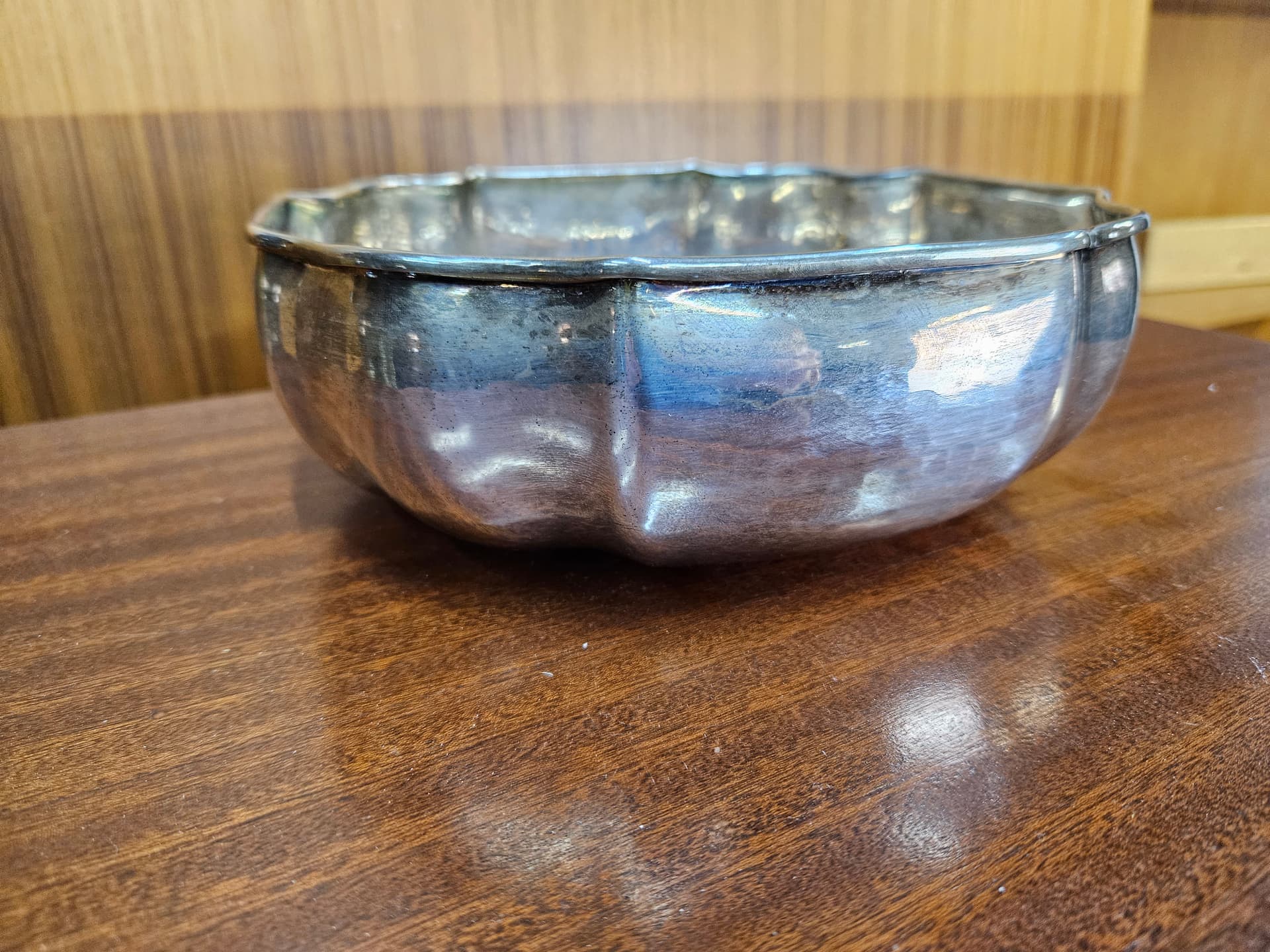 Decorative bowl, silver, silver-plated metal, Job Art, Italy, 1990s. - 363088