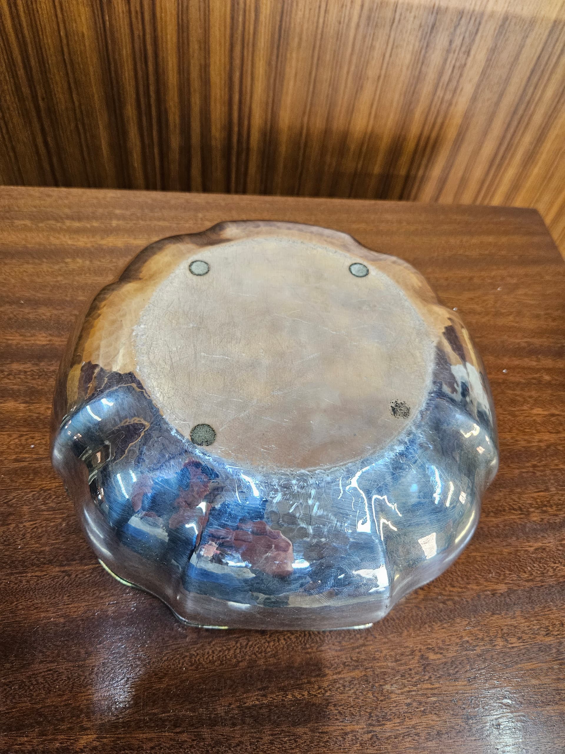 Decorative bowl, silver, silver-plated metal, Job Art, Italy, 1990s. - 363089