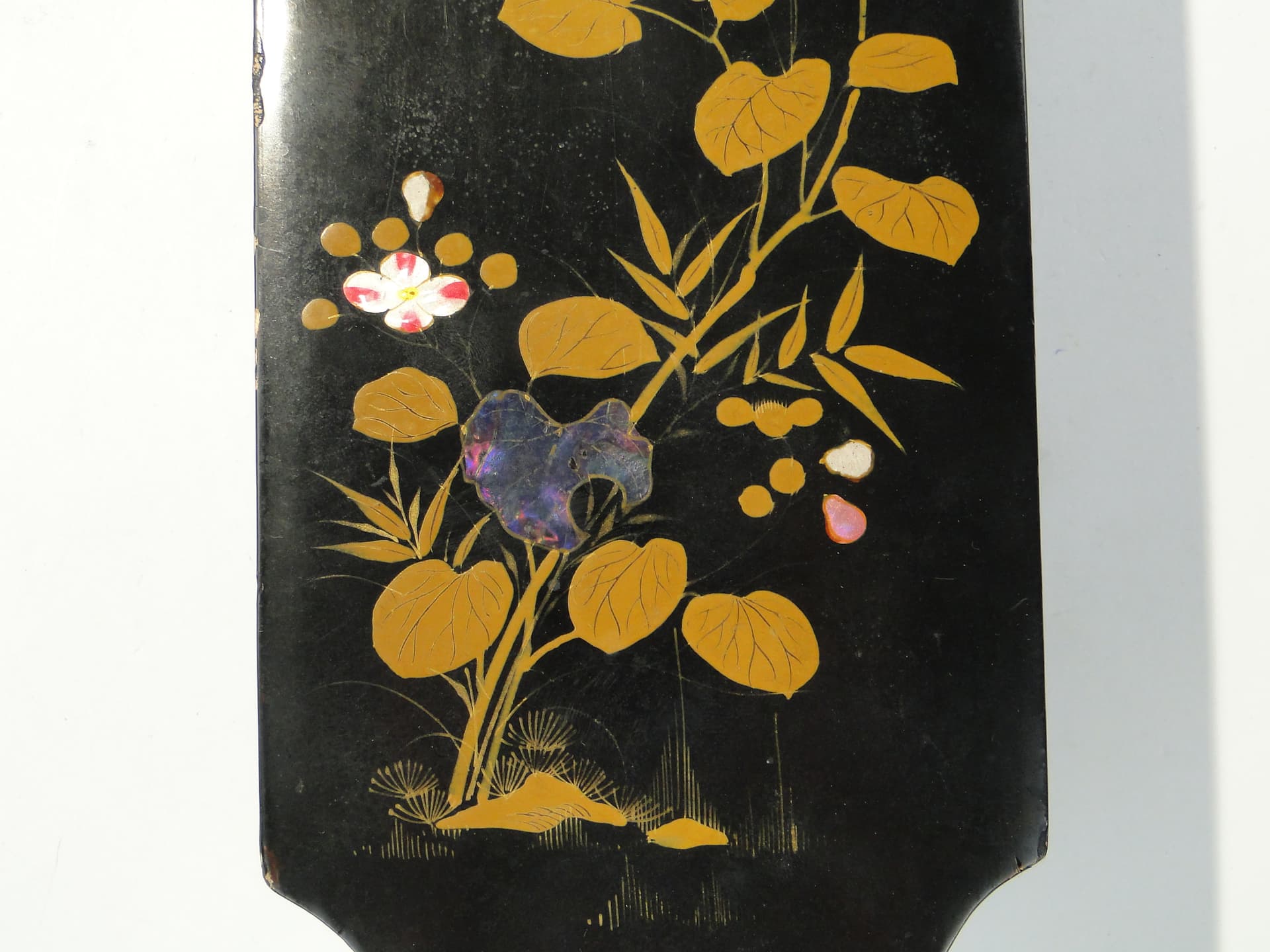 Pudełko lakowe Meiji, czarny, drewno, Japonia, początek XX w. - 363177