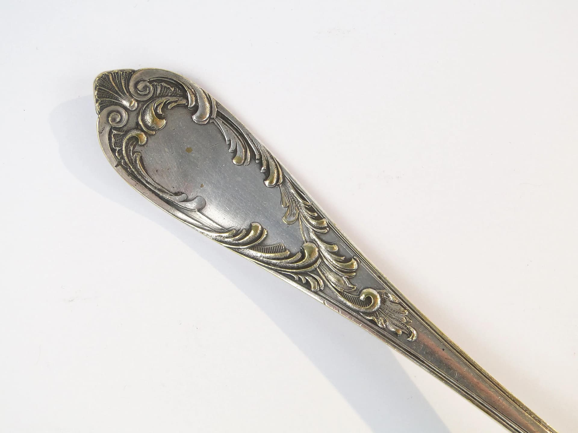 Silver-Plated Rocaille Soup Ladle, Warsaw, Poland, 1890s - 26647
