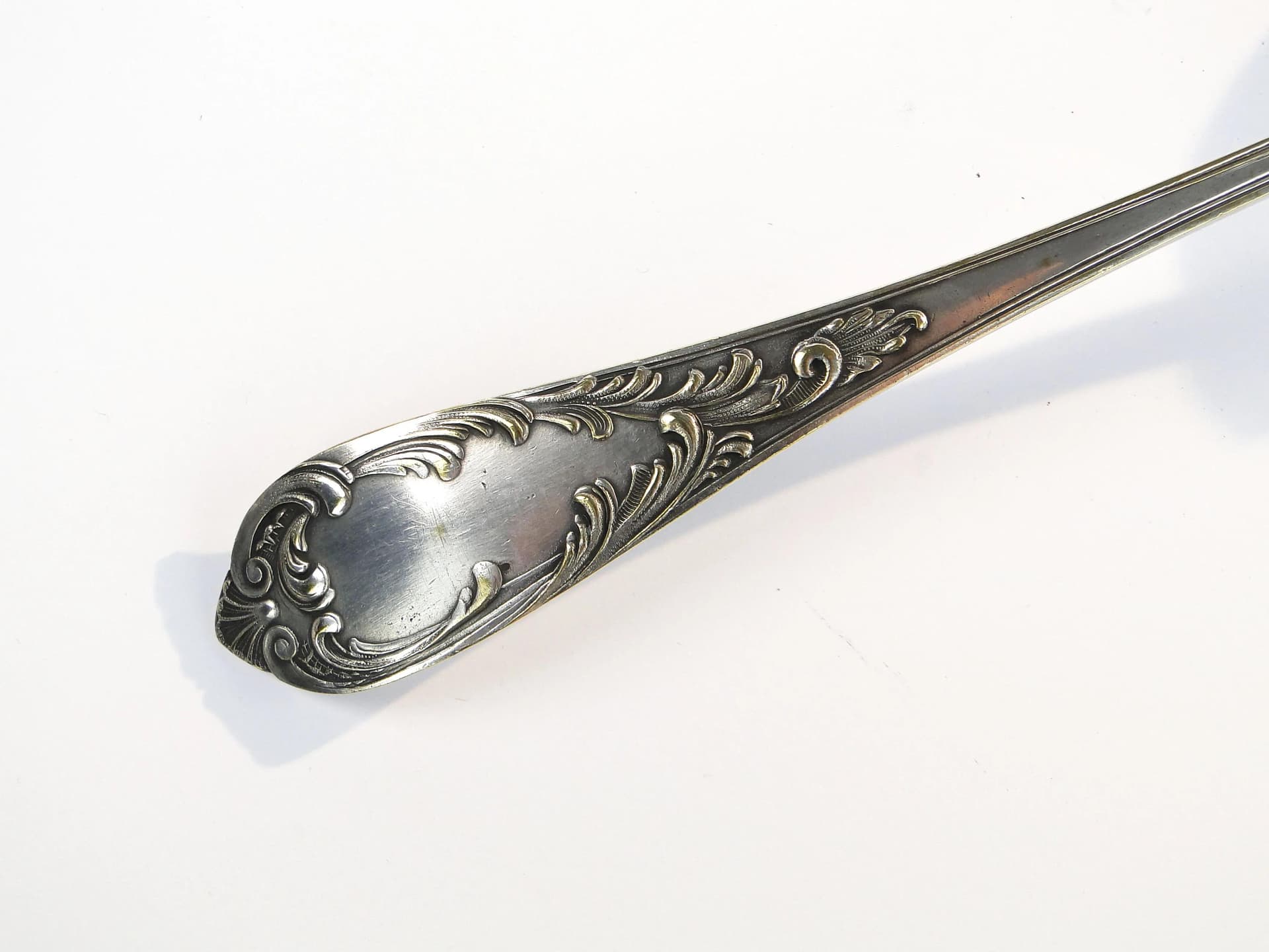 Silver-Plated Rocaille Soup Ladle, Warsaw, Poland, 1890s - 26649