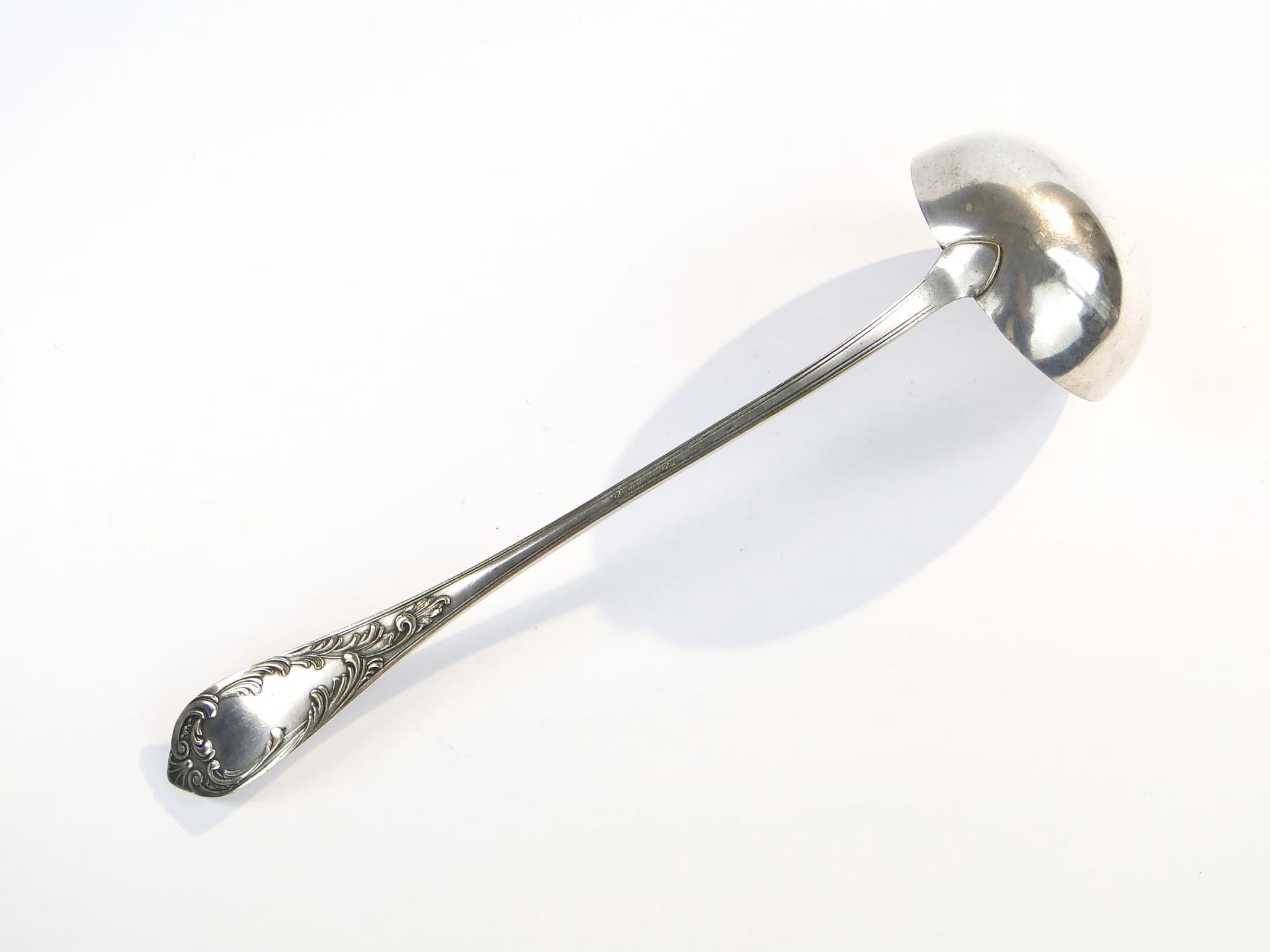 Silver-Plated Rocaille Soup Ladle, Warsaw, Poland, 1890s - 26648