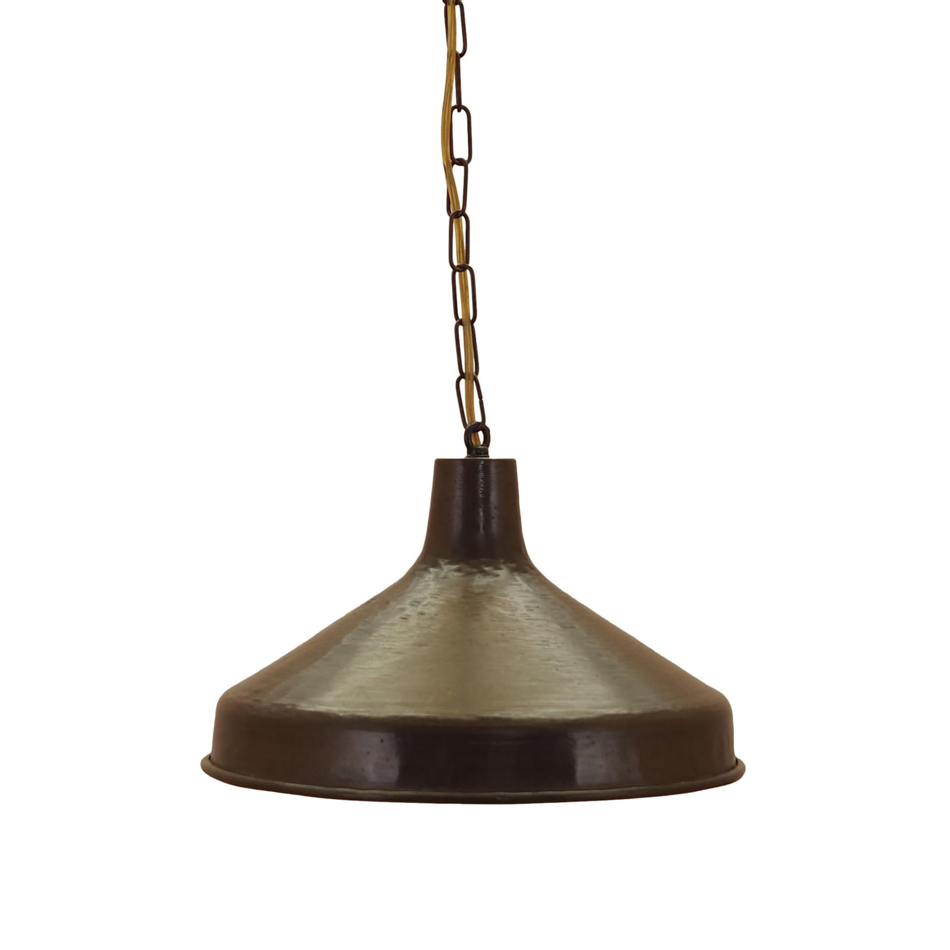 Pendant lamp, golden brass, Denmark, 1960s.