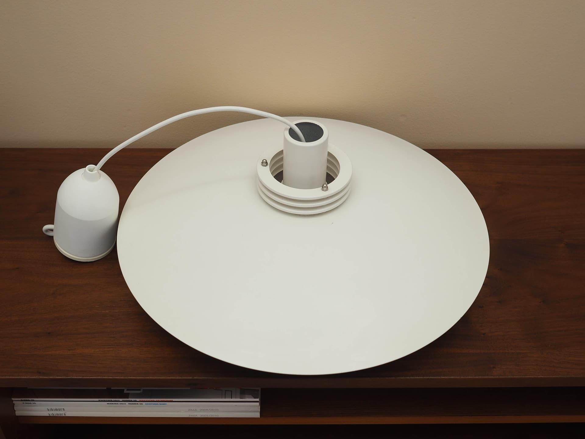 Pendant lamp, Lyfa, white metal, Denmark, 1970s. - 363432