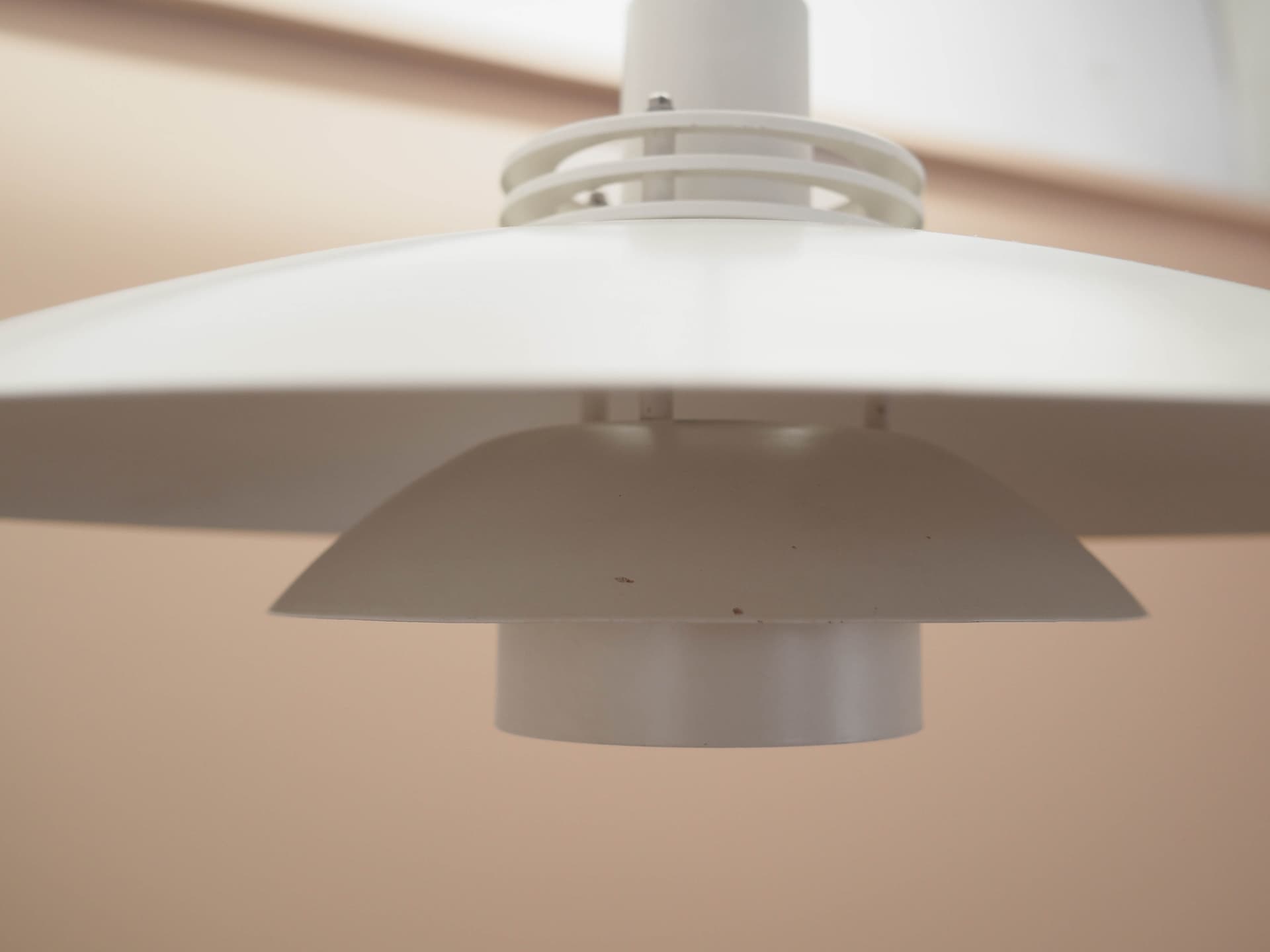 Pendant lamp, Lyfa, white metal, Denmark, 1970s. - 363425